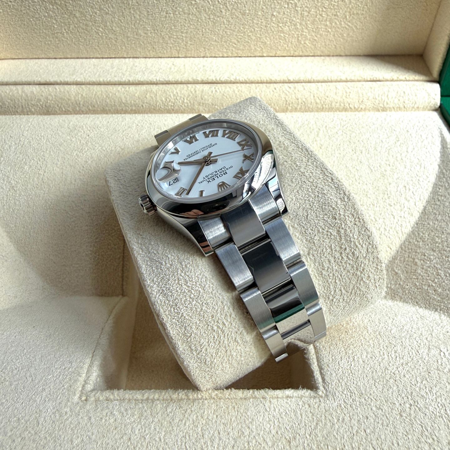 Rolex Datejust 31 278240 (2023) - Wit wijzerplaat 37mm Staal (5/7)