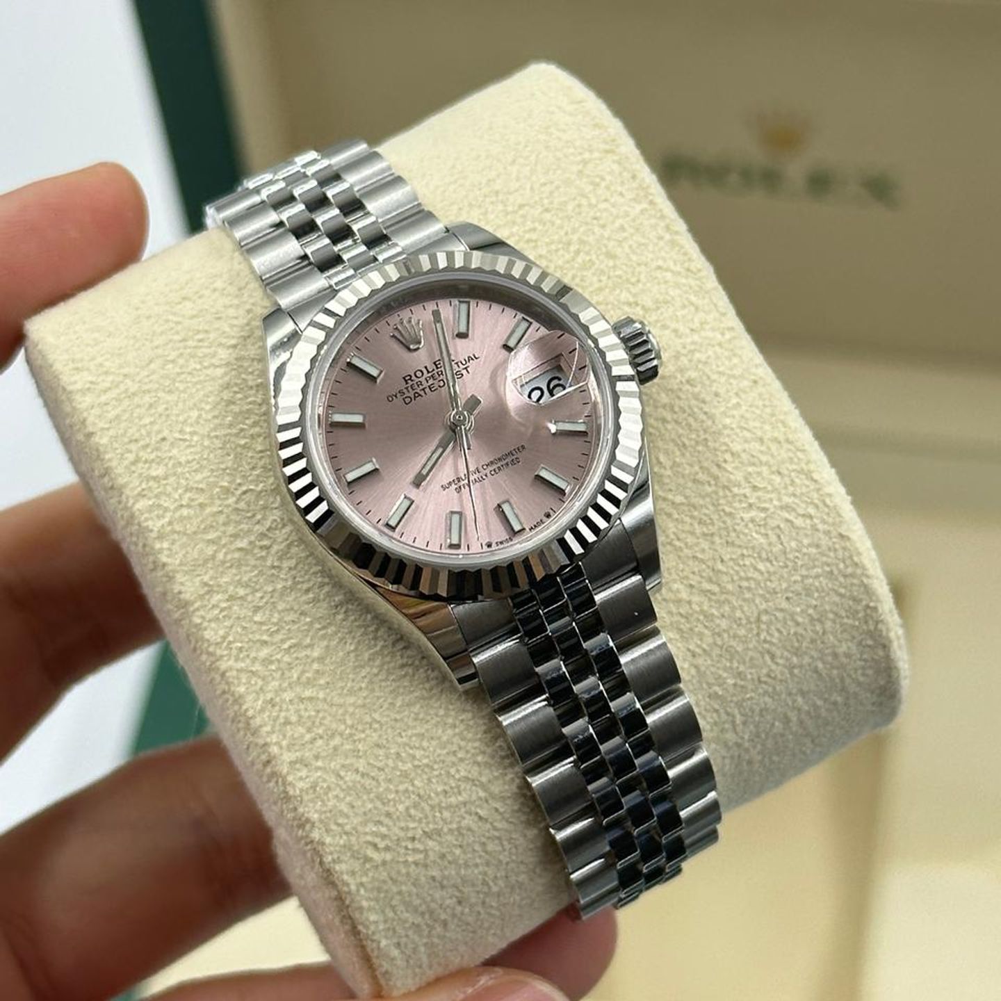 Rolex Lady-Datejust 279174 PINK INDEX JUB - (9/10)