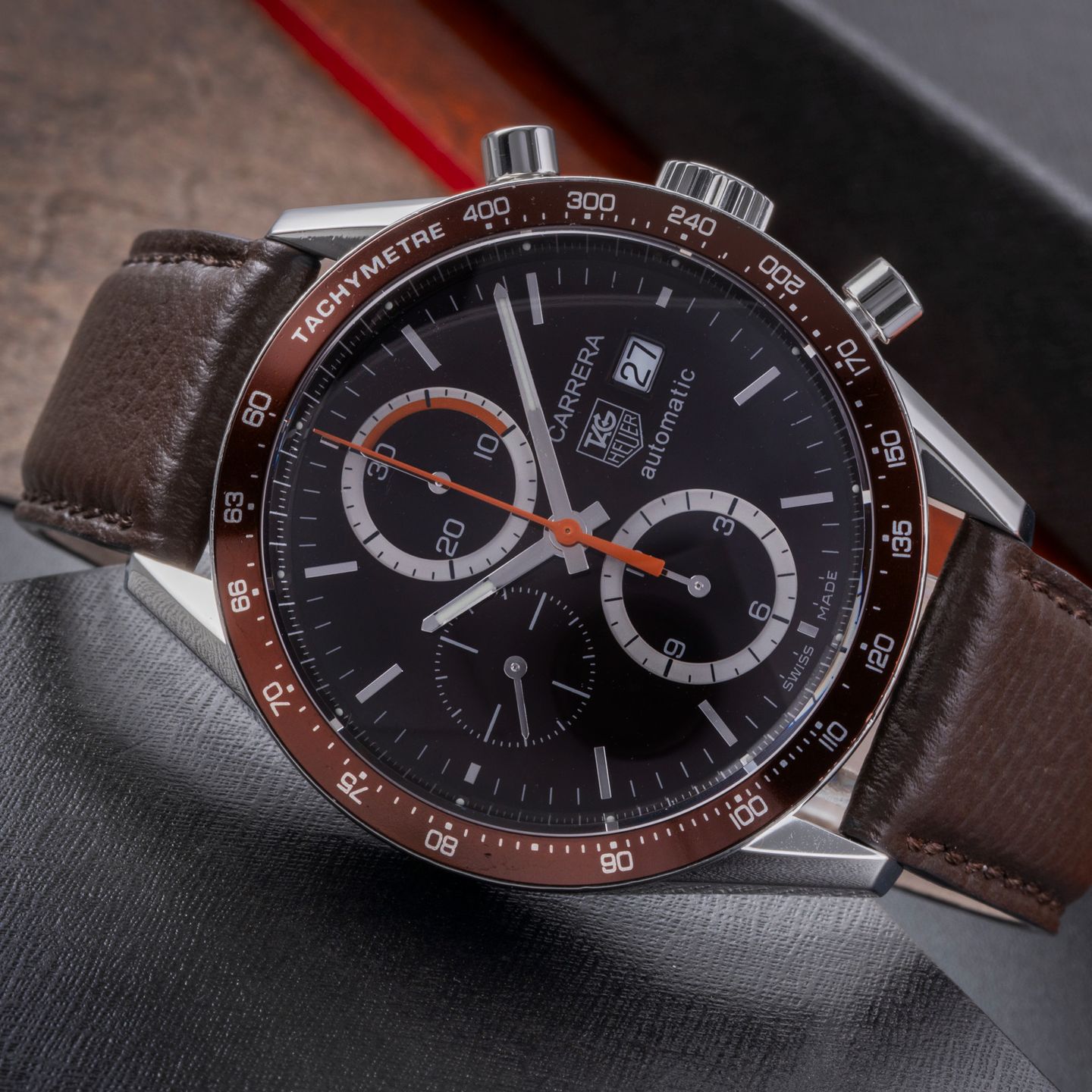 TAG Heuer Carrera Calibre 16 CV2013 (2013) - 41 mm Steel case (2/8)