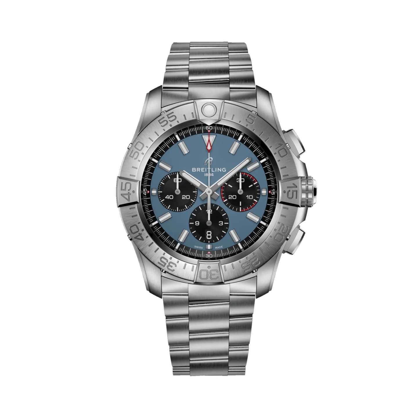 Breitling Super Avenger EB0148101C1E1 (Unknown (random serial)) - Blue dial 46 mm Titanium case (1/5)