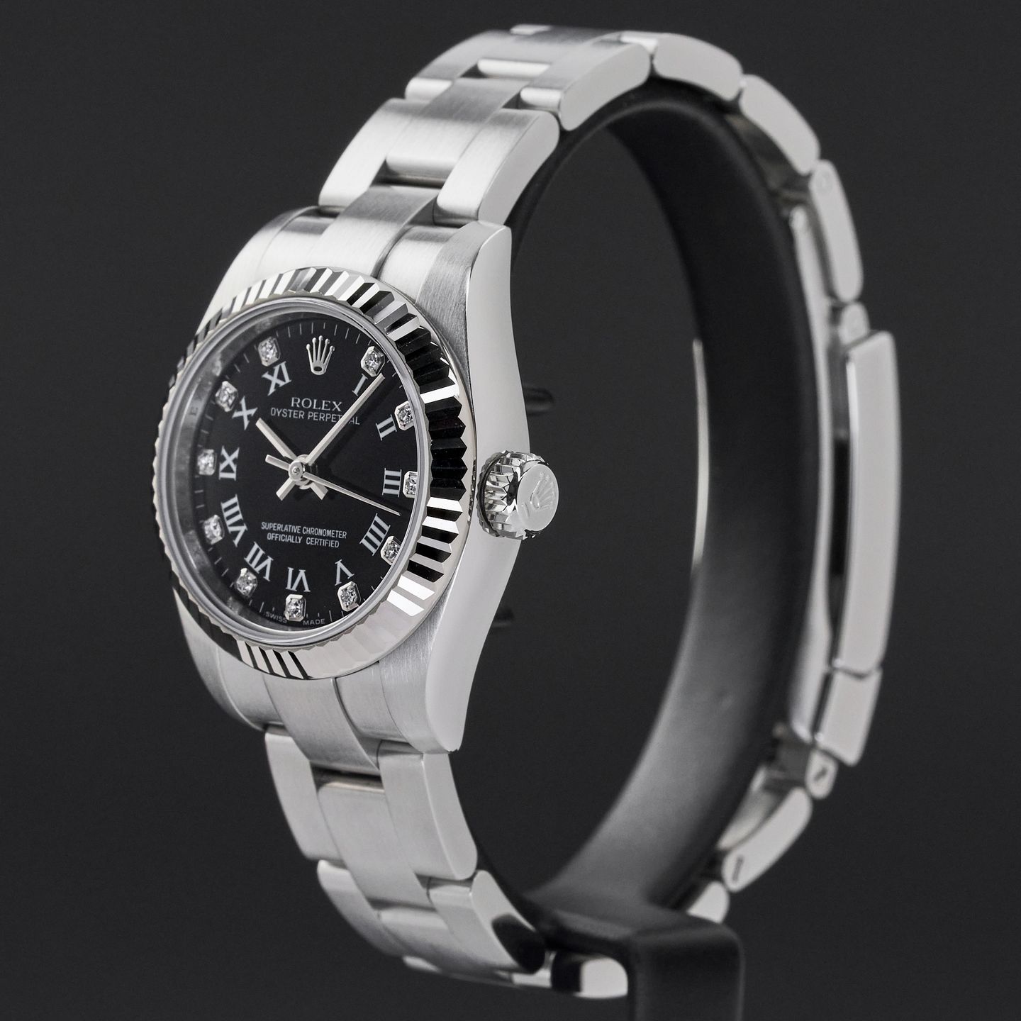 Rolex Oyster Perpetual 26 176234 (2010) - Black dial 26 mm Steel case (4/8)