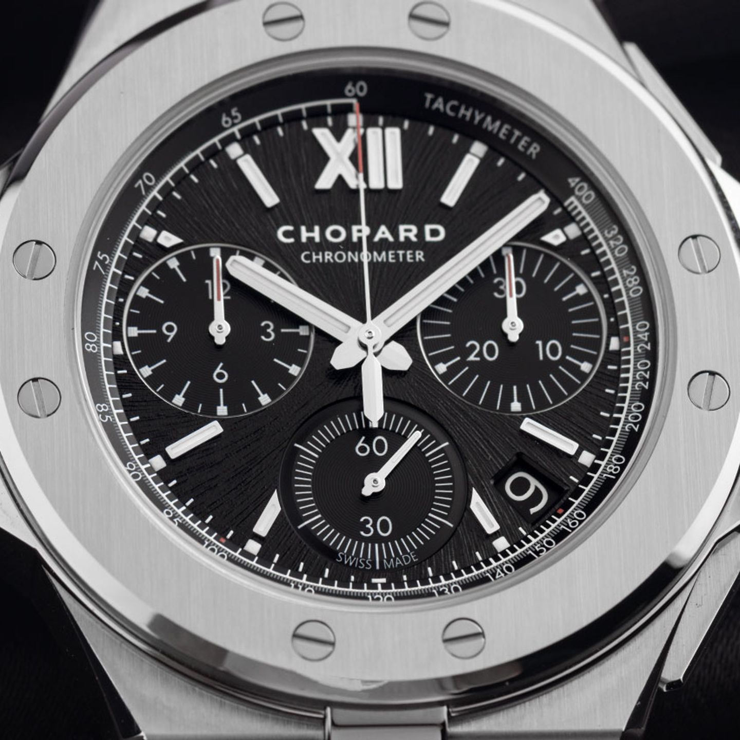 Chopard Alpine Eagle 298609-3002 (2024) - Black dial 44 mm Steel case (3/7)