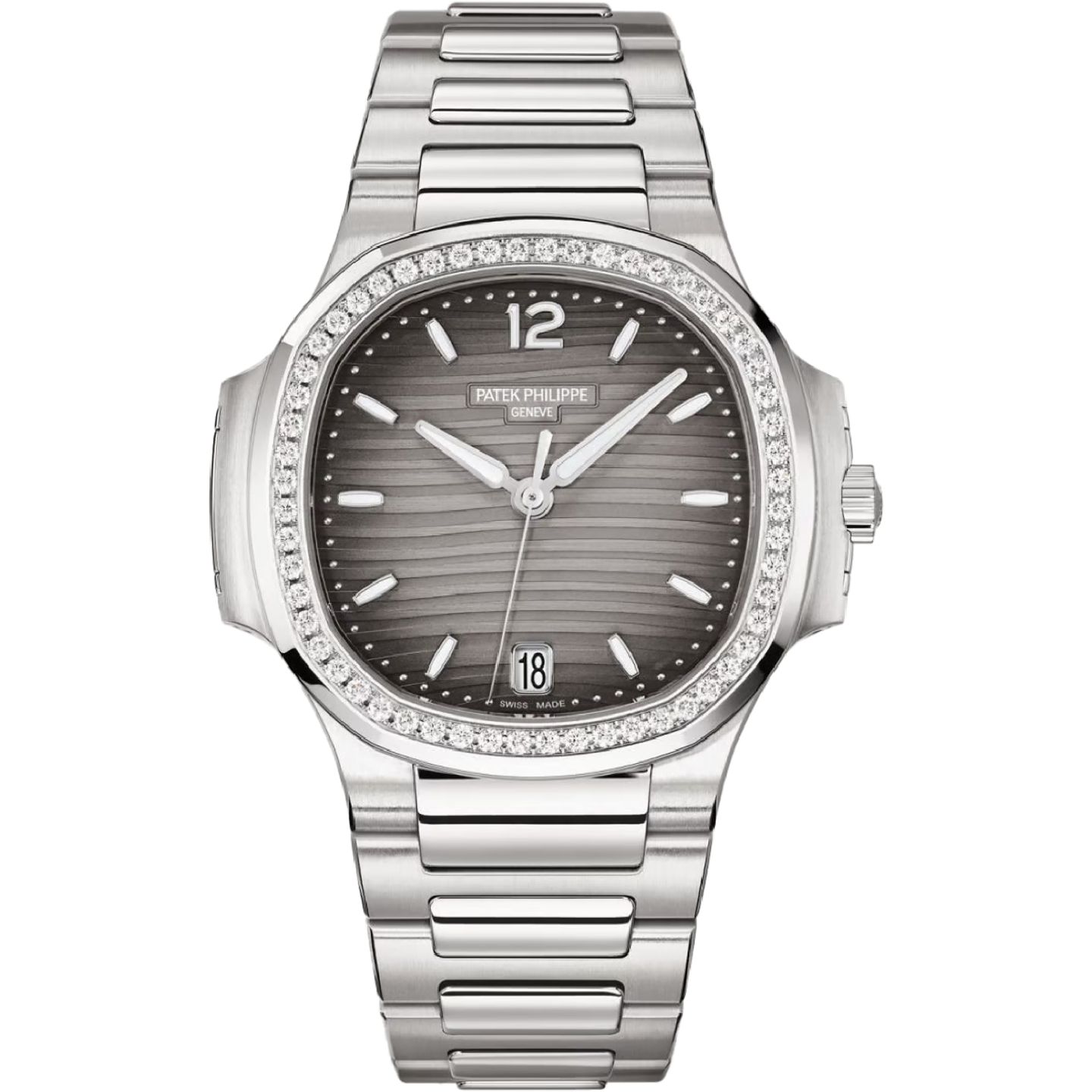 Patek Philippe Nautilus 7118/1200A-011 (2024) - Grijs wijzerplaat 35mm Staal (1/8)