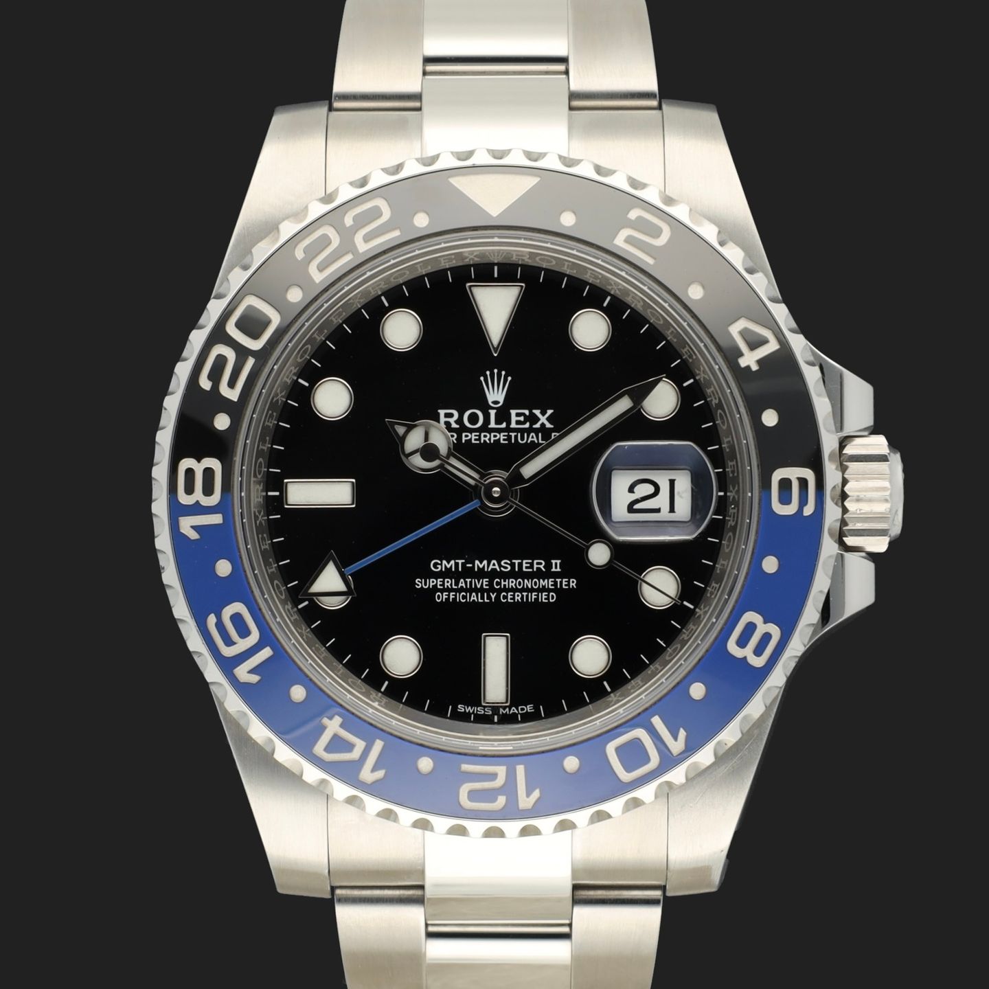 Rolex GMT-Master II 116710BLNR (2016) - Zwart wijzerplaat 40mm Staal (3/8)
