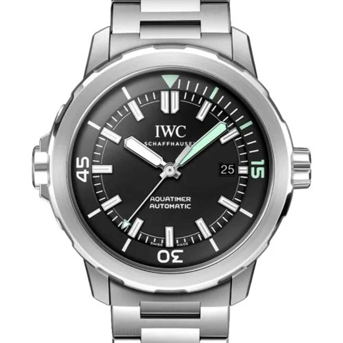IWC Aquatimer Automatic IW328803 (2026) - Zwart wijzerplaat 42mm Staal (1/1)