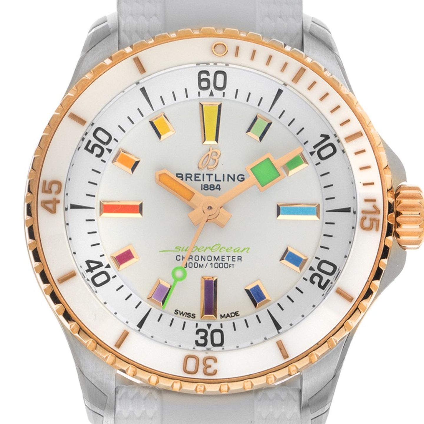 Breitling Superocean 36 U17377211A1S1 (2026) - White dial 37 mm Ceramic case (1/7)