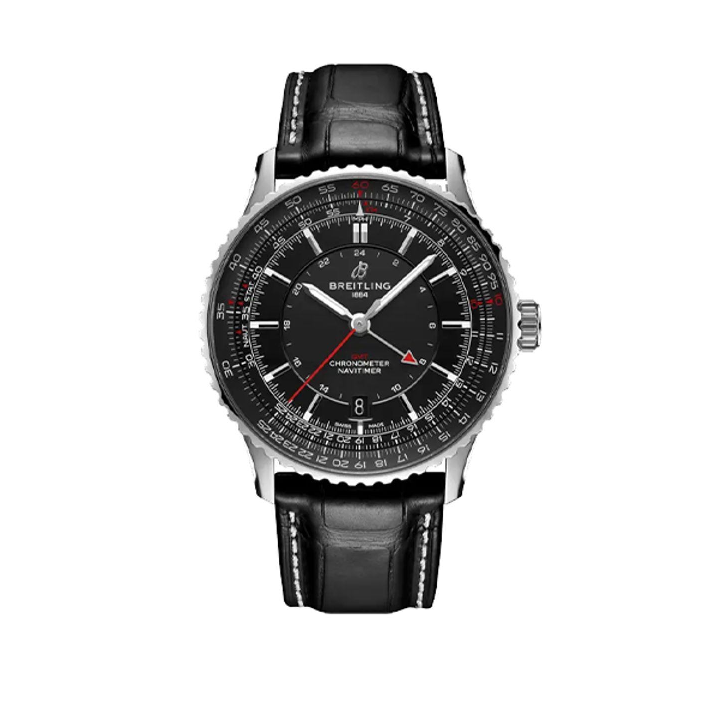 Breitling Navitimer GMT A32310251B1P1 (2025) - Zwart wijzerplaat 41mm Staal (1/8)