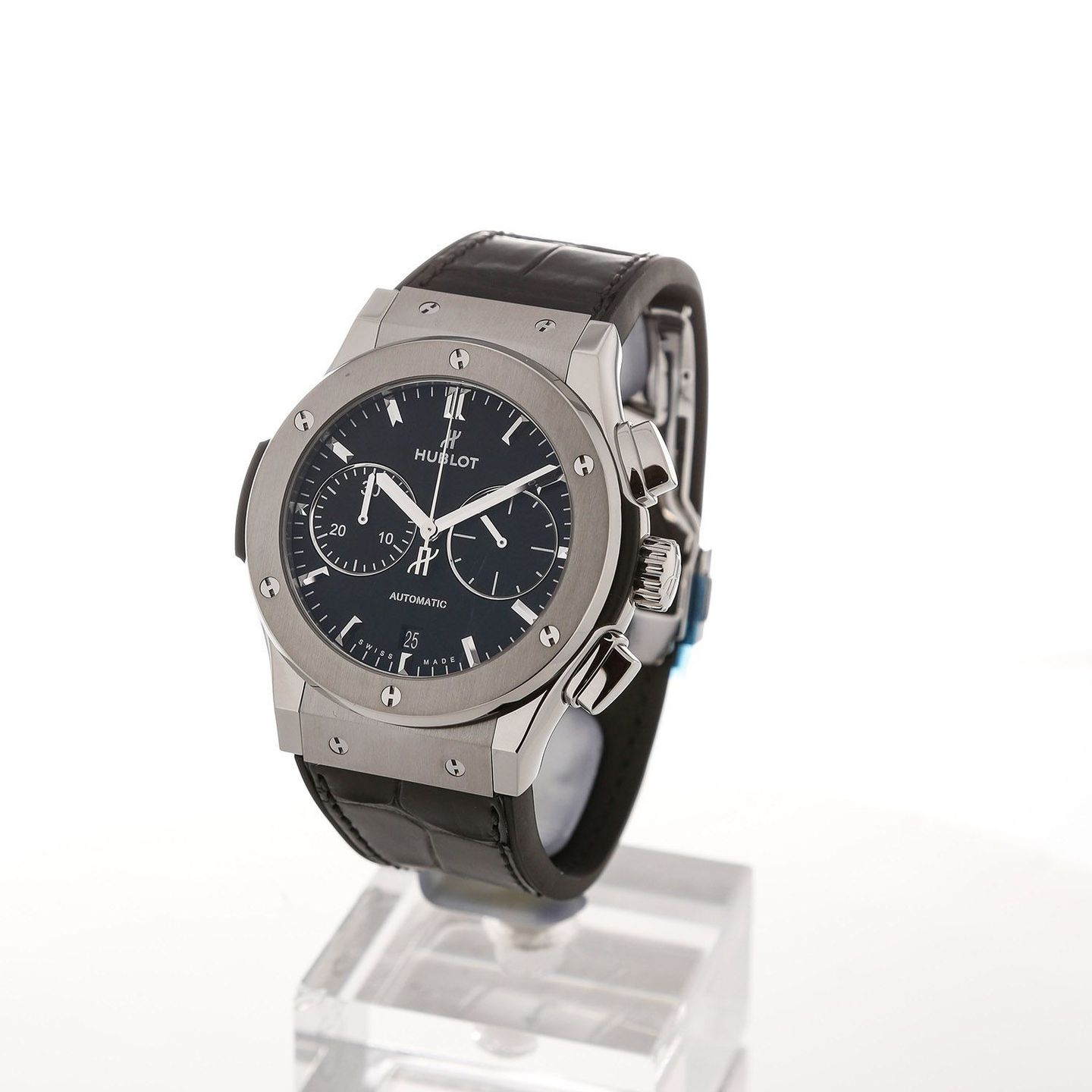 Hublot Classic Fusion Chronograph 521.NX.1171.LR (2024) - Zwart wijzerplaat 45mm Titanium (3/4)