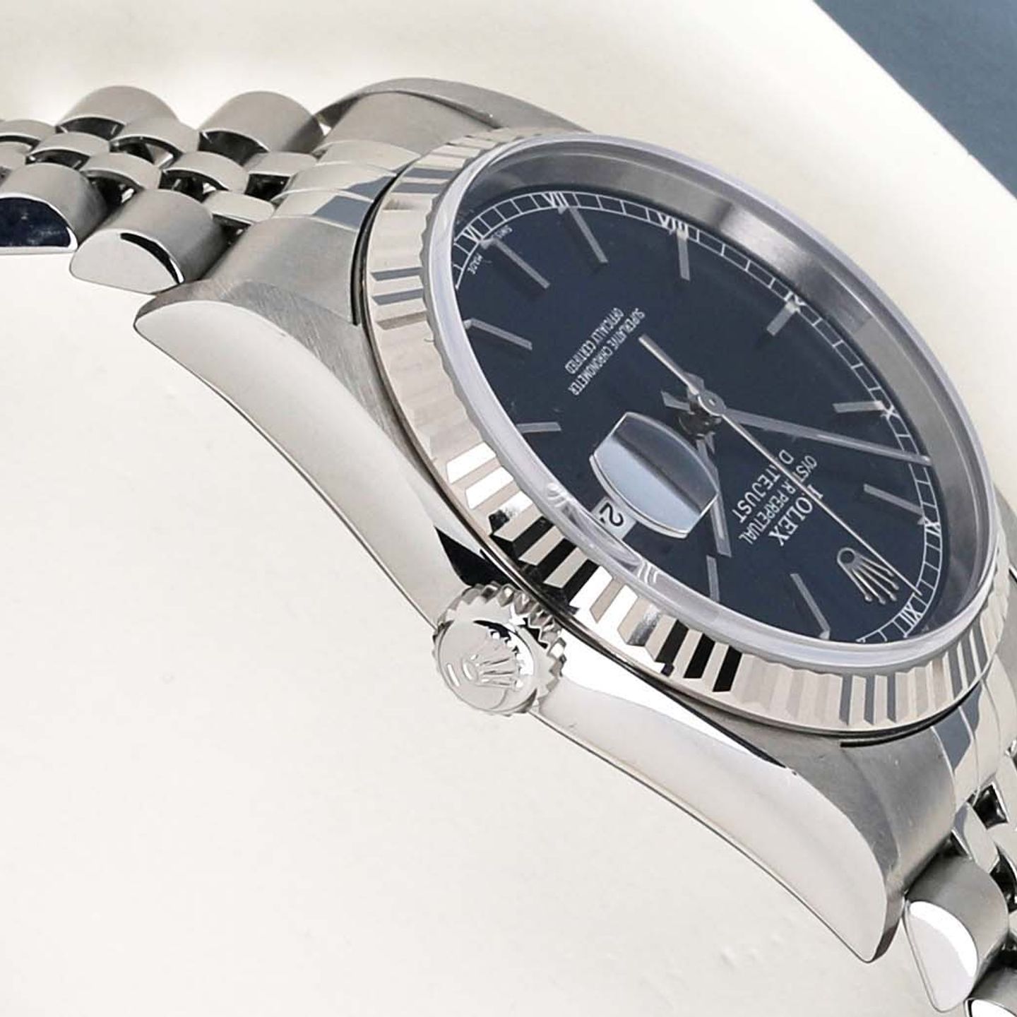 Rolex Datejust 36 16234 (2001) - Blauw wijzerplaat 36mm Staal (8/8)