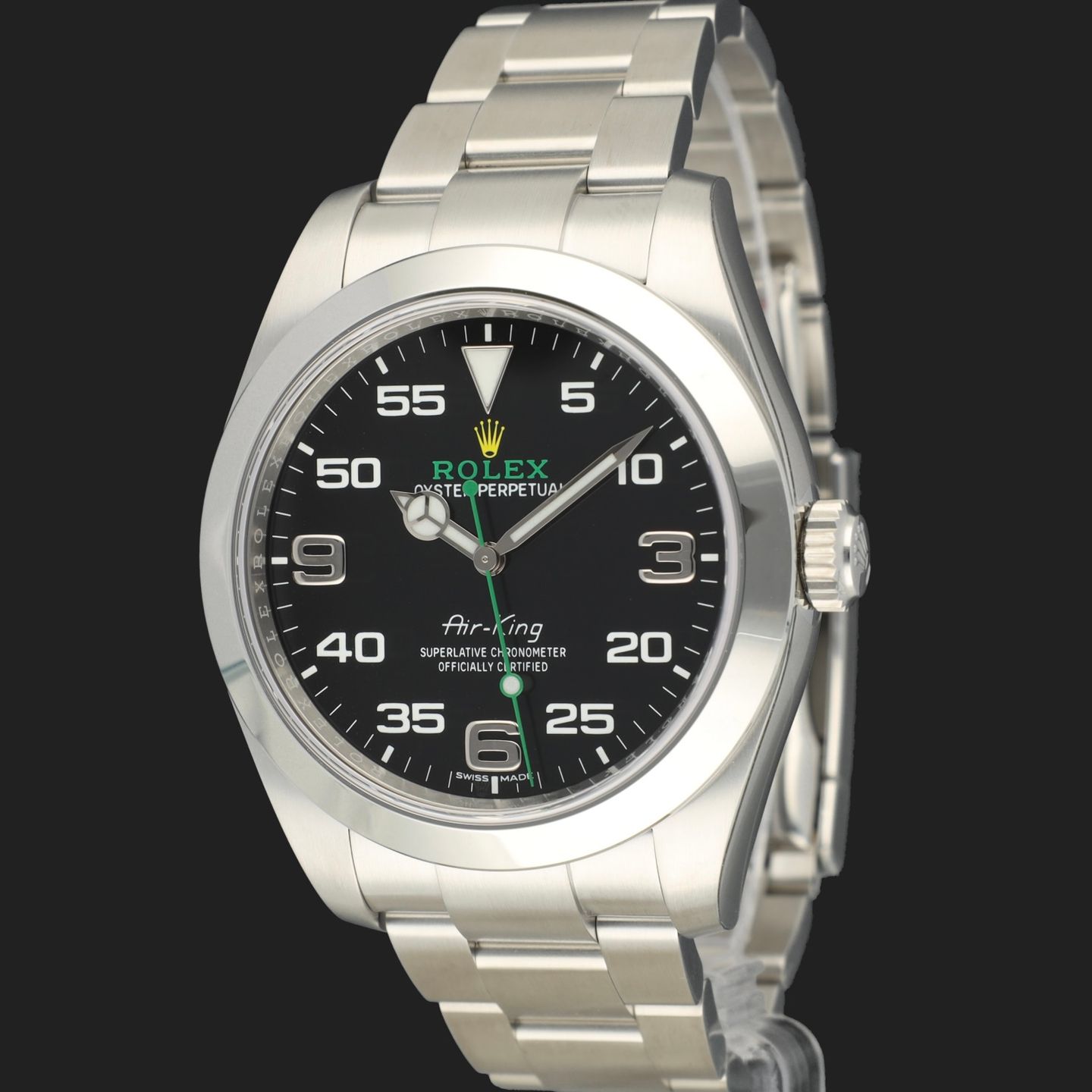 Rolex Air-King 116900 (2021) - Black dial 40 mm Steel case (1/8)