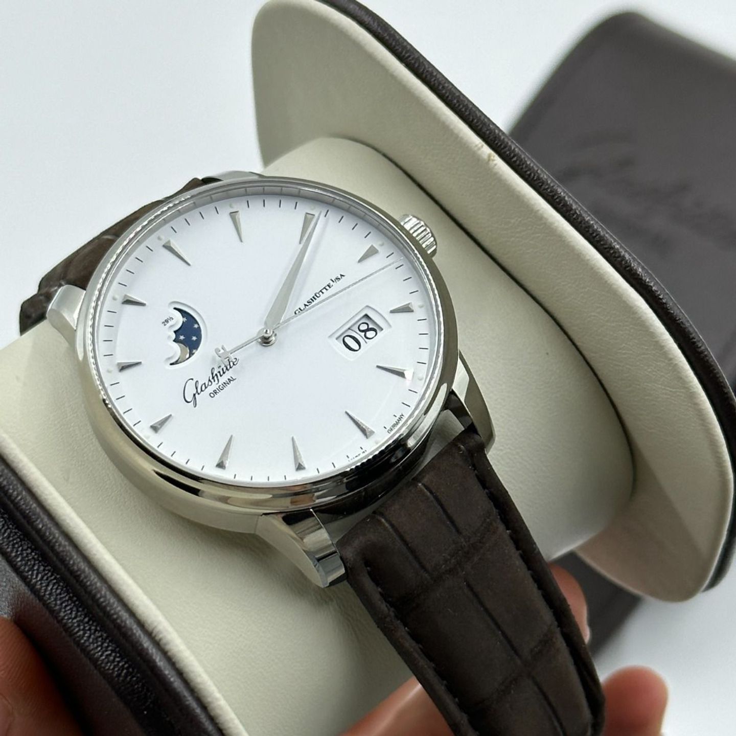 Glashütte Original Senator Excellence 1-36-04-05-02-31 (2024) - White dial 42 mm Steel case (8/8)