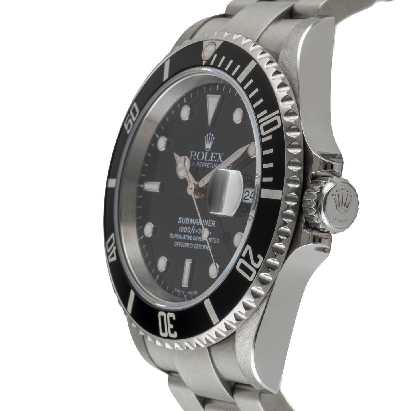 Rolex Submariner Date 16610T (Unknown (random serial)) - Black dial 40 mm Steel case (6/8)