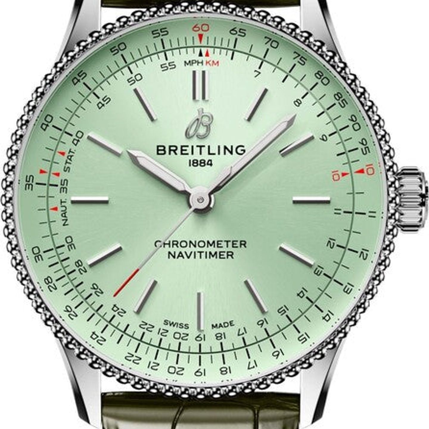 Breitling Navitimer A17327361L1P1 (2026) - Green dial 36 mm Steel case (1/1)