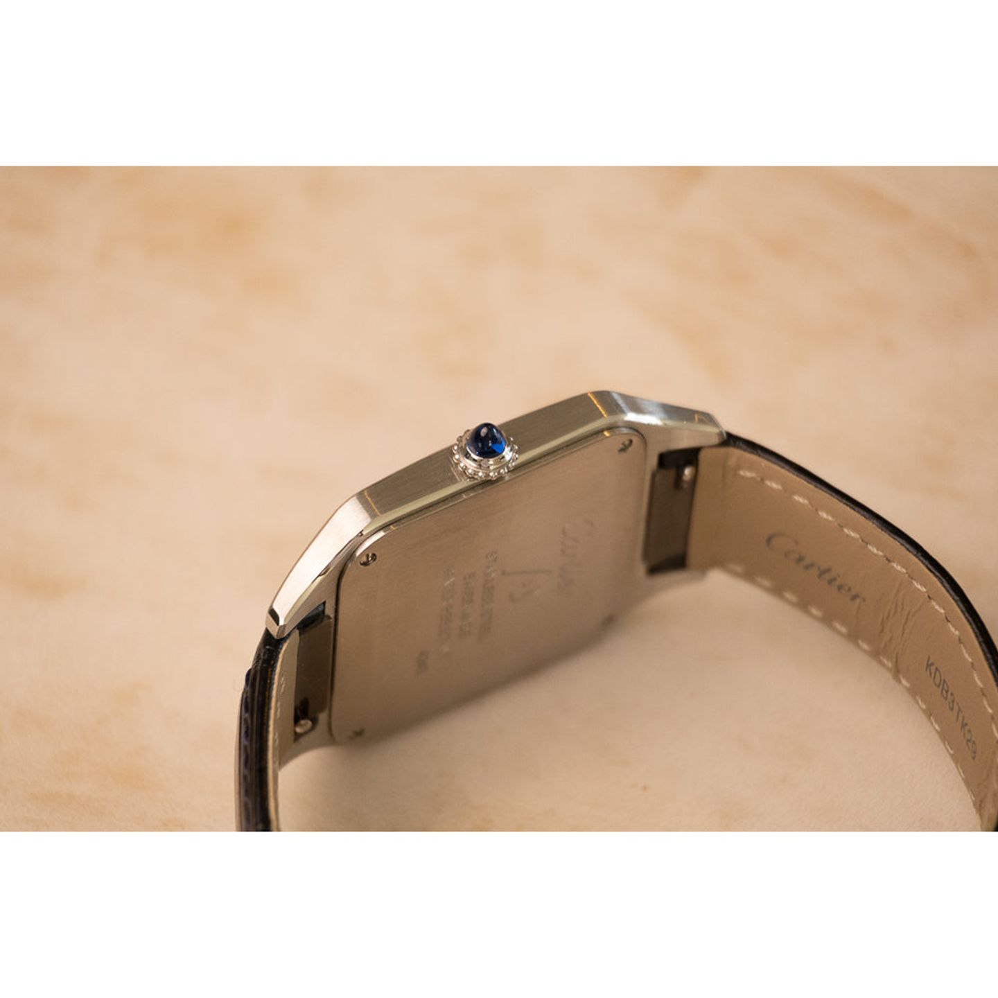 Cartier Santos Dumont WSSA0022 (Onbekend (willekeurig serienummer)) - Zilver wijzerplaat 44mm Staal (4/5)