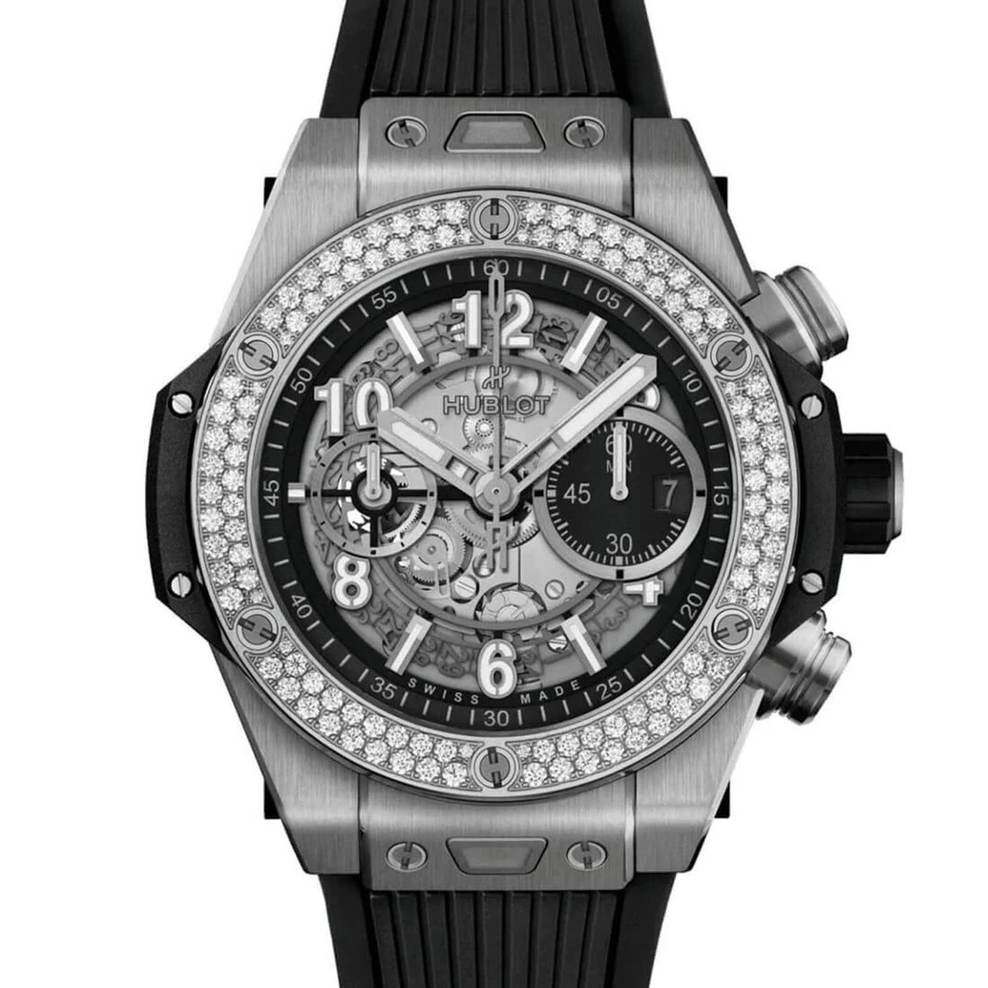 Hublot Big Bang Unico 421.NX.1170.RX.1104 (2024) - Transparent dial 44 mm Titanium case (2/3)