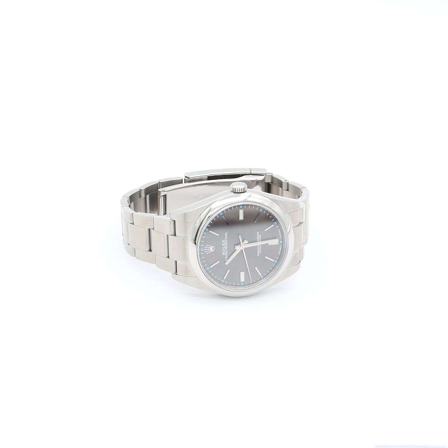 Rolex Oyster Perpetual 39 114300 (Unknown (random serial)) - Grey dial 39 mm Steel case (8/8)