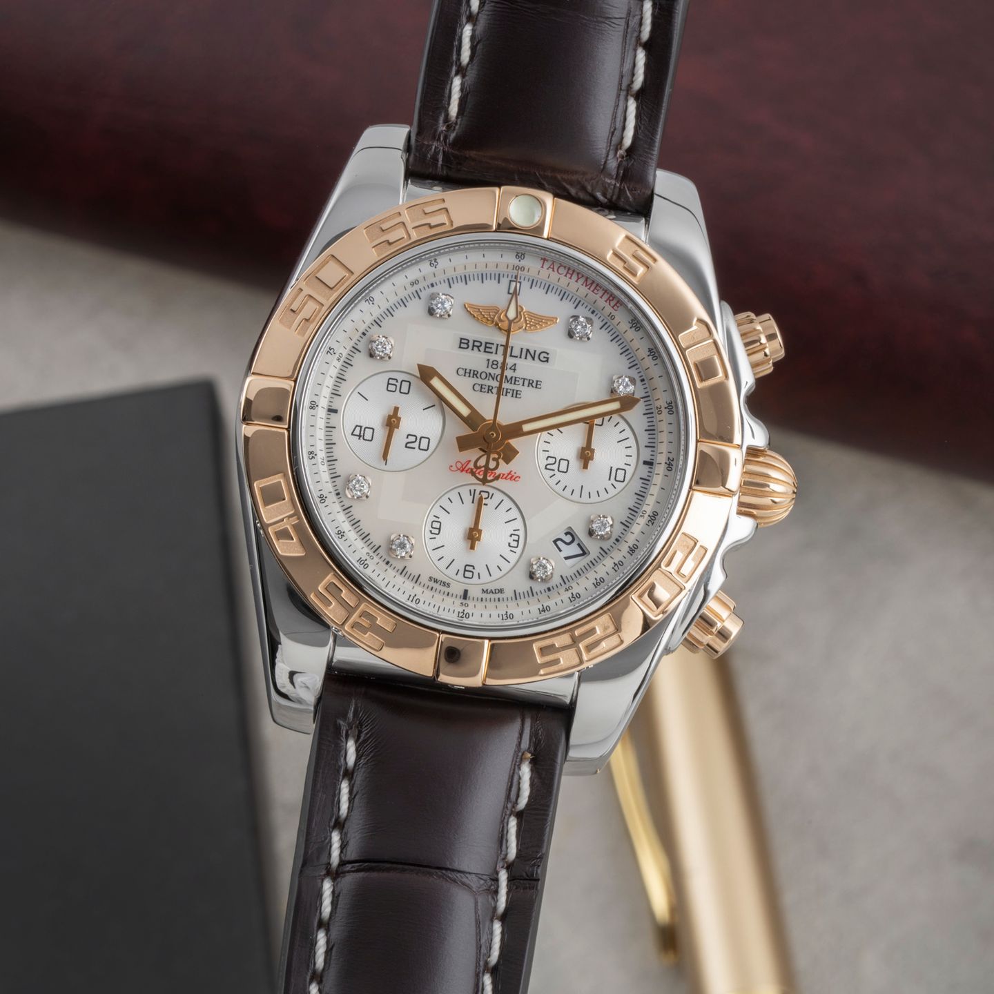Breitling Chronomat 41 CB0140 (2013) - 41 mm Gold/Steel case (3/8)