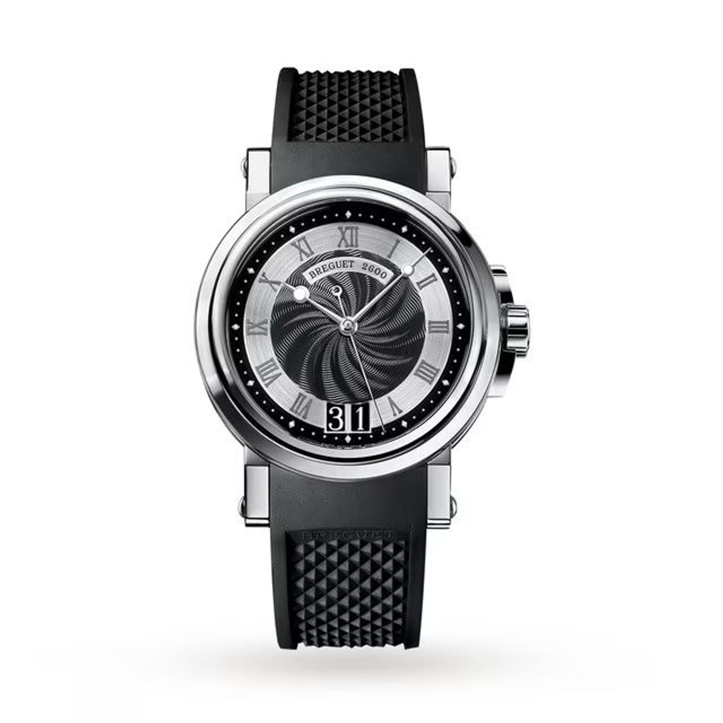 Breguet Marine 5817ST/92/V8 (2008) - Zwart wijzerplaat 39mm Staal (1/1)