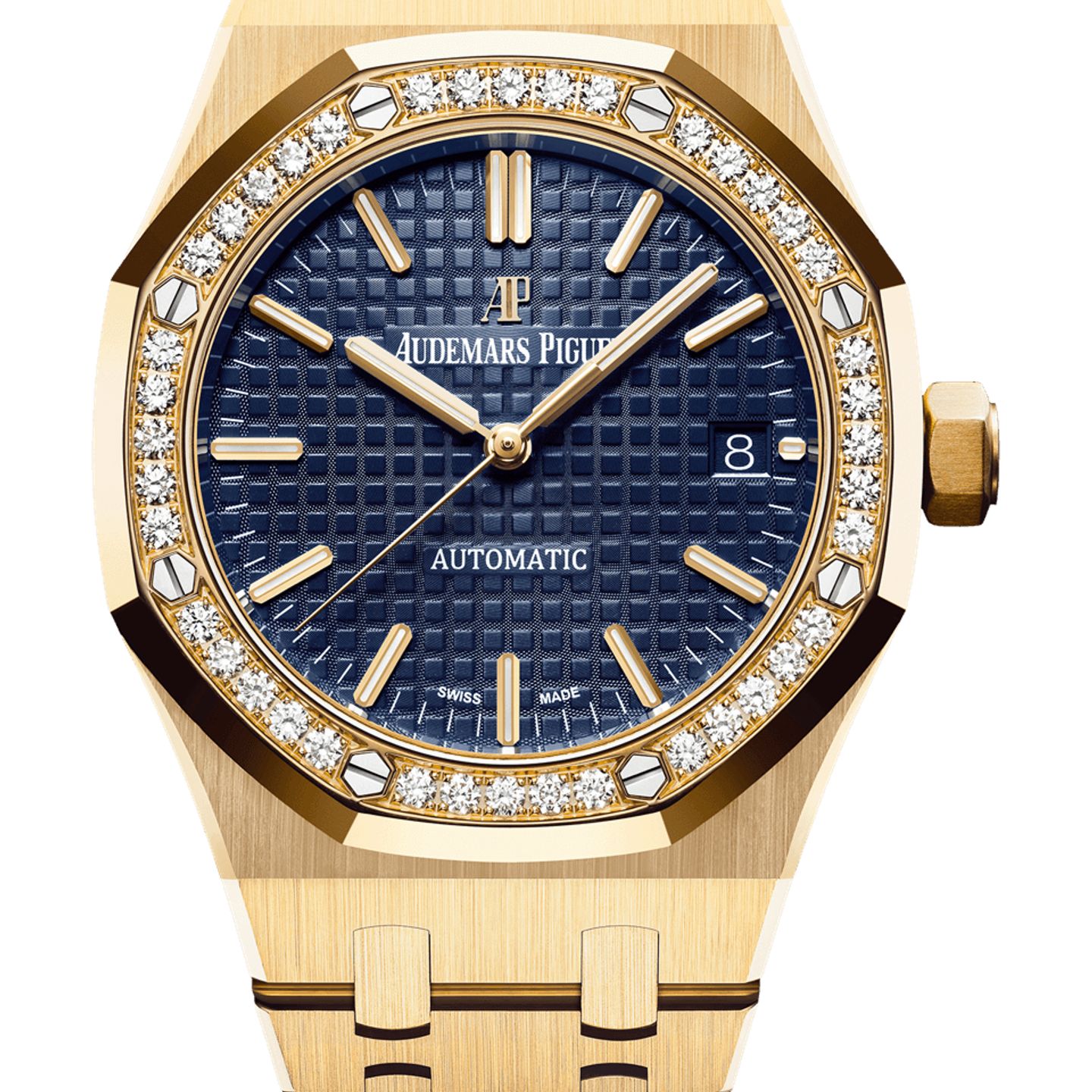 Audemars Piguet Royal Oak Lady 15451BA.ZZ.1256BA.01 (2025) - Blue dial 37 mm Yellow Gold case (1/1)