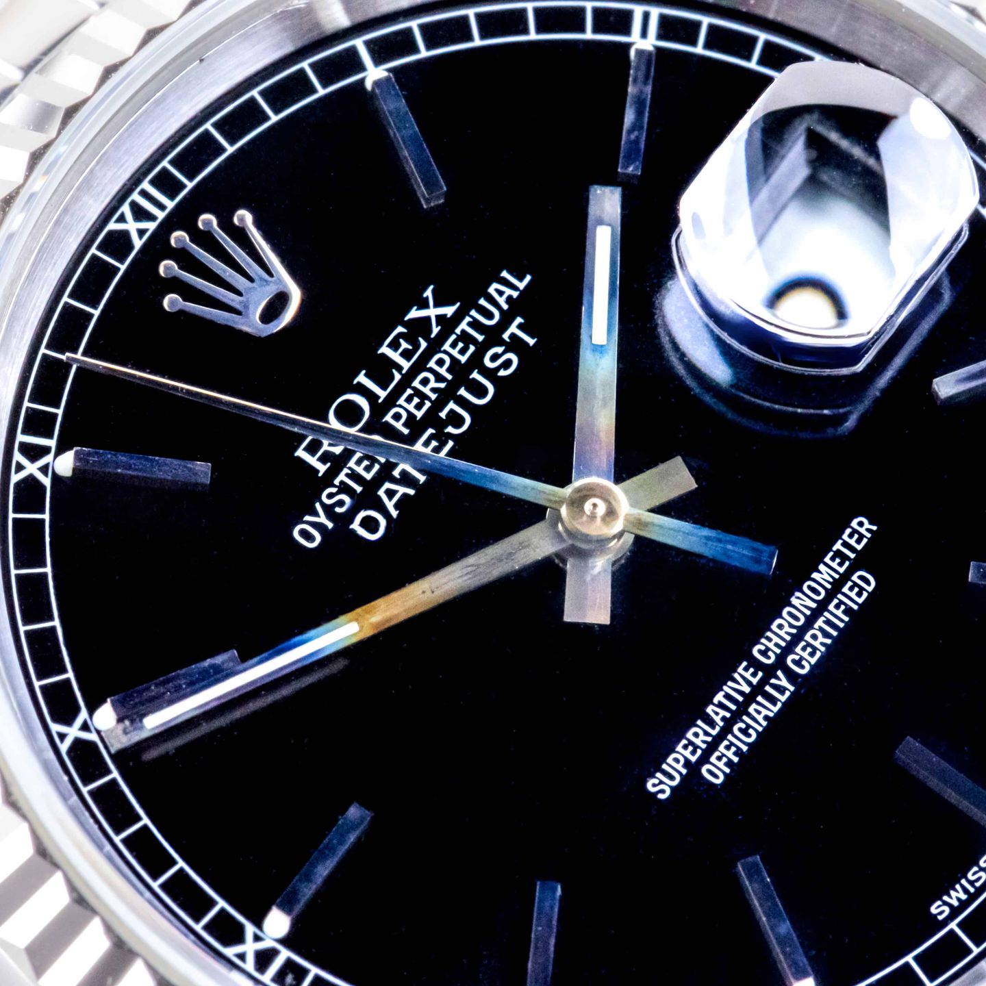 Rolex Datejust 36 16234 (2000) - Black dial 36 mm Steel case (2/8)