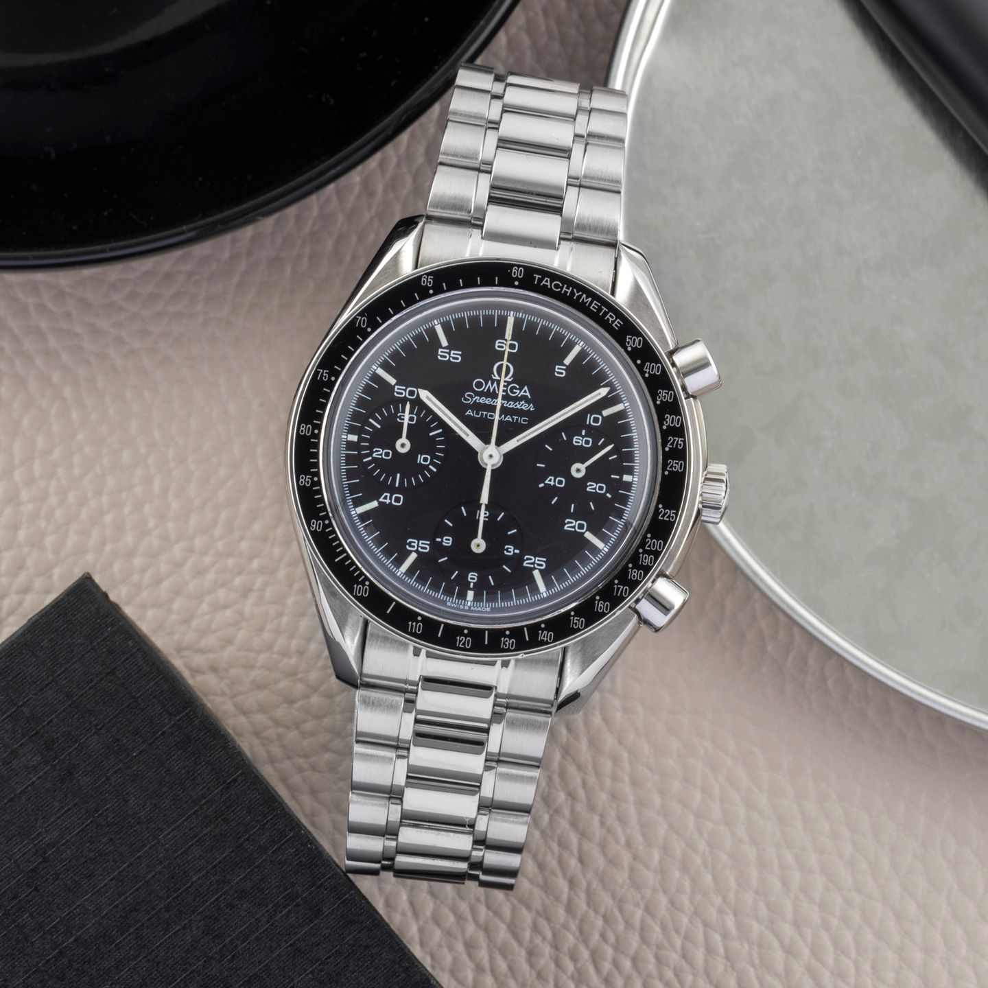 Omega Speedmaster Reduced 3510.50.00 (Unknown (random serial)) - Black dial 39 mm Steel case (1/8)