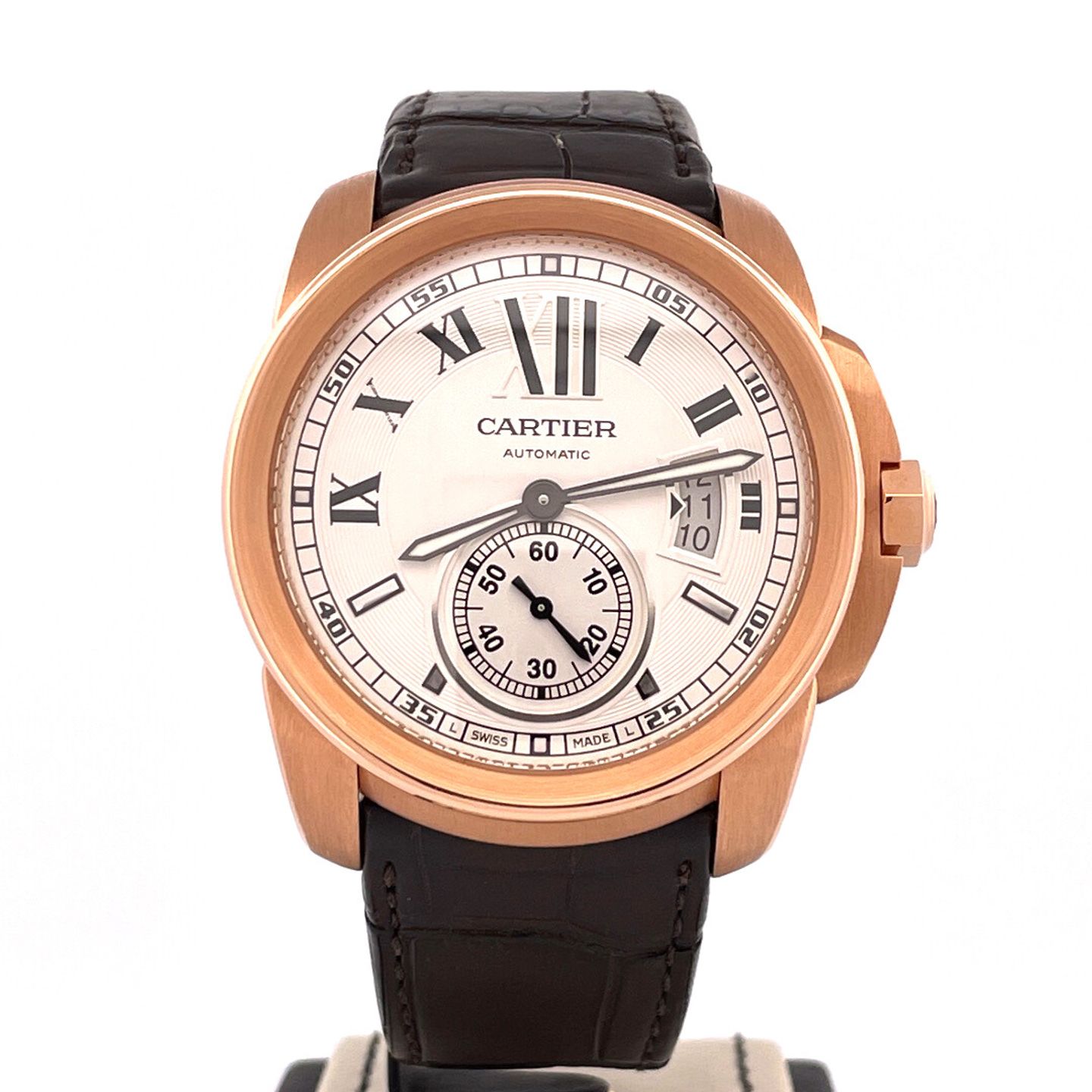 Cartier Calibre de Cartier W7100009 (2016) - Silver dial 42 mm Rose Gold case (1/1)
