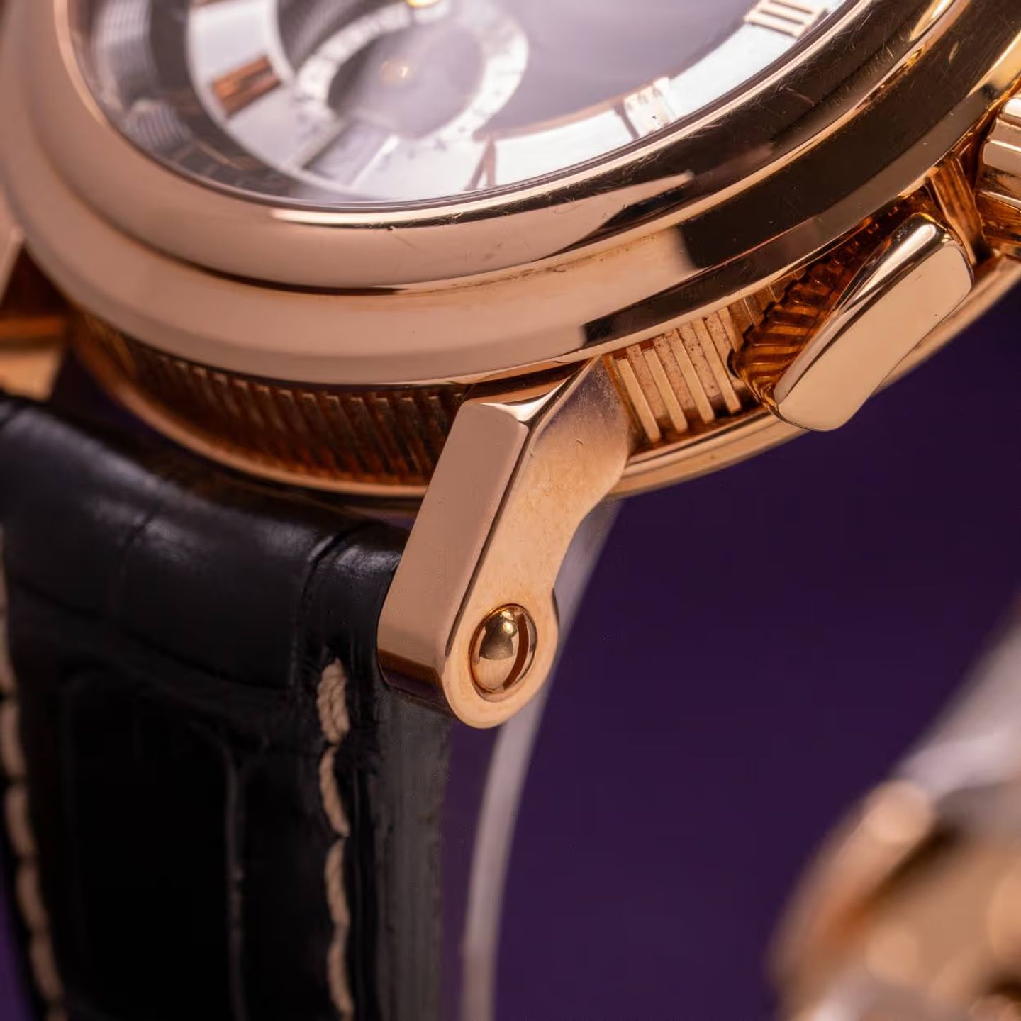 Breguet Marine 5827BR/Z2/5ZU (Unknown (random serial)) - Black dial 42 mm Rose Gold case (3/4)