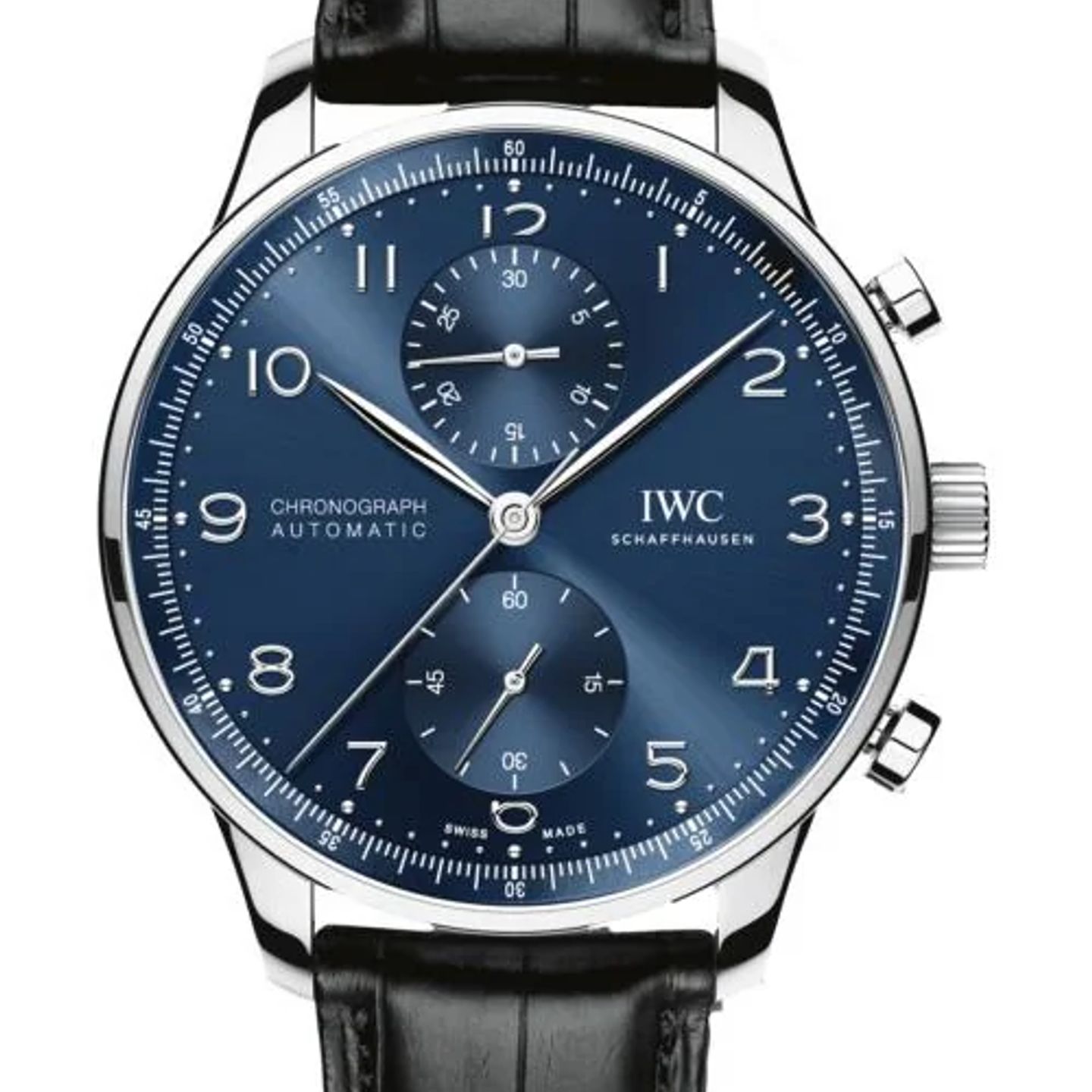 IWC Portuguese Chronograph IW371606 (2026) - Blue dial 41 mm Steel case (1/1)