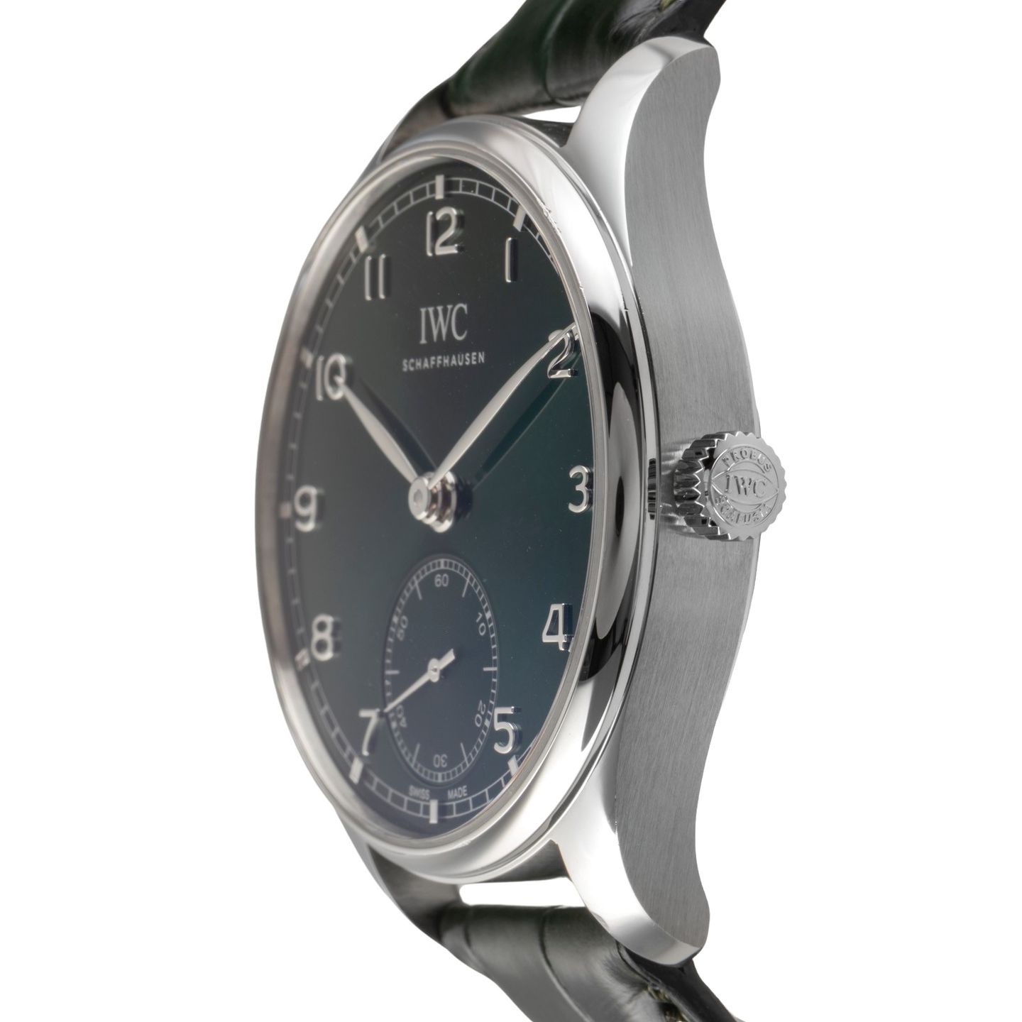 IWC Portuguese Automatic IW358310 (Unknown (random serial)) - Green dial 40 mm Steel case (6/8)