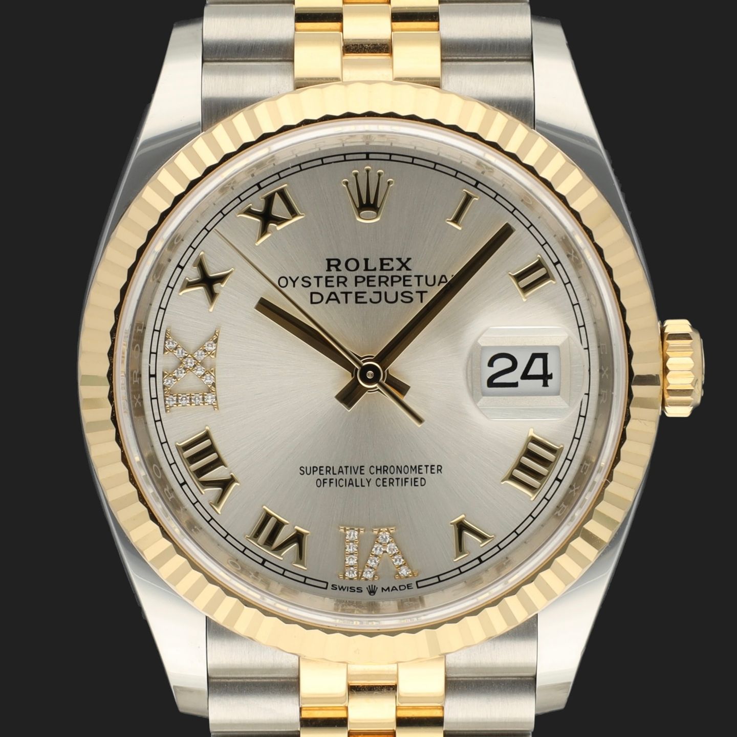 Rolex Datejust 36 126233 (2020) - 36mm Goud/Staal (2/8)