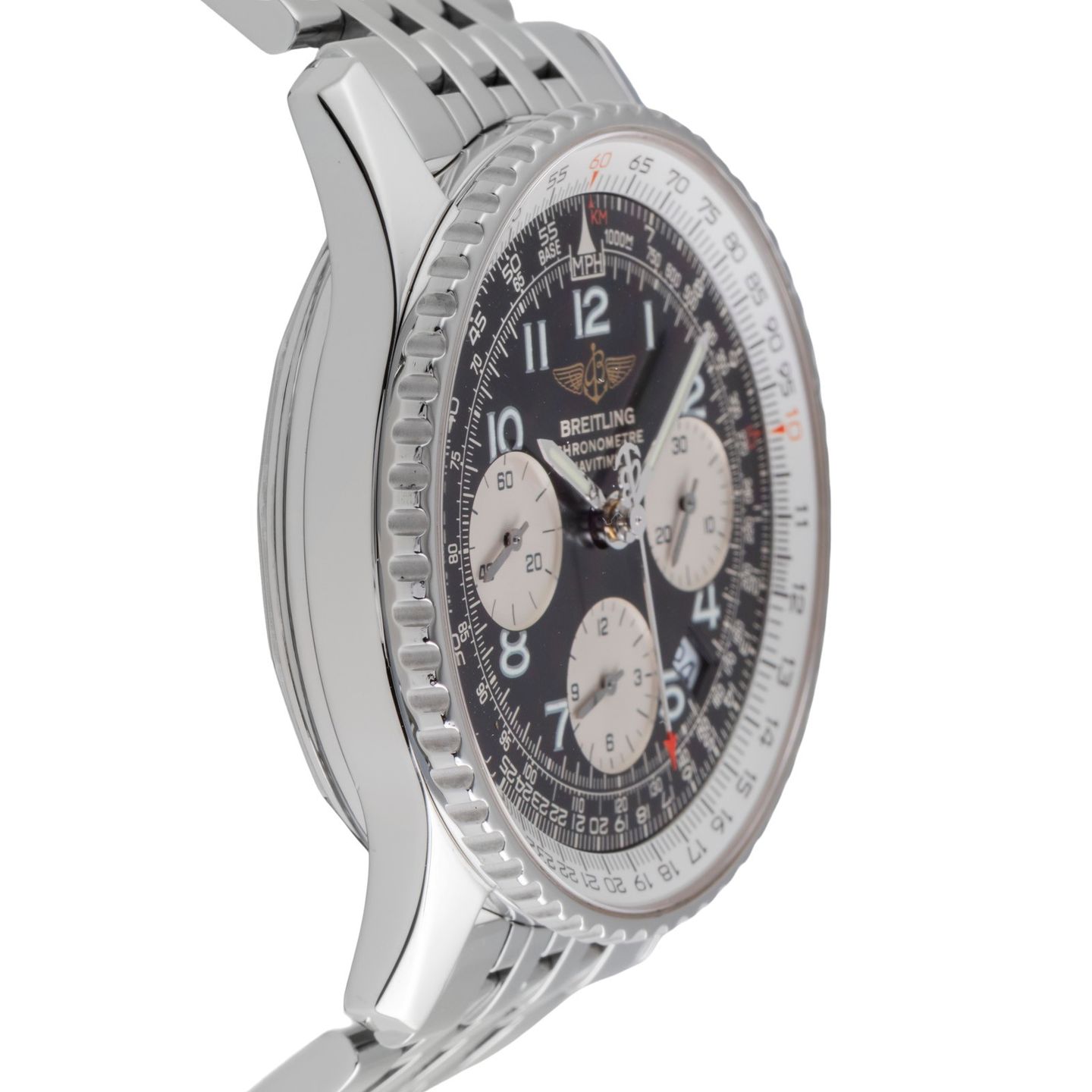 Breitling Navitimer A23322 (2007) - Zwart wijzerplaat 42mm Staal (7/8)