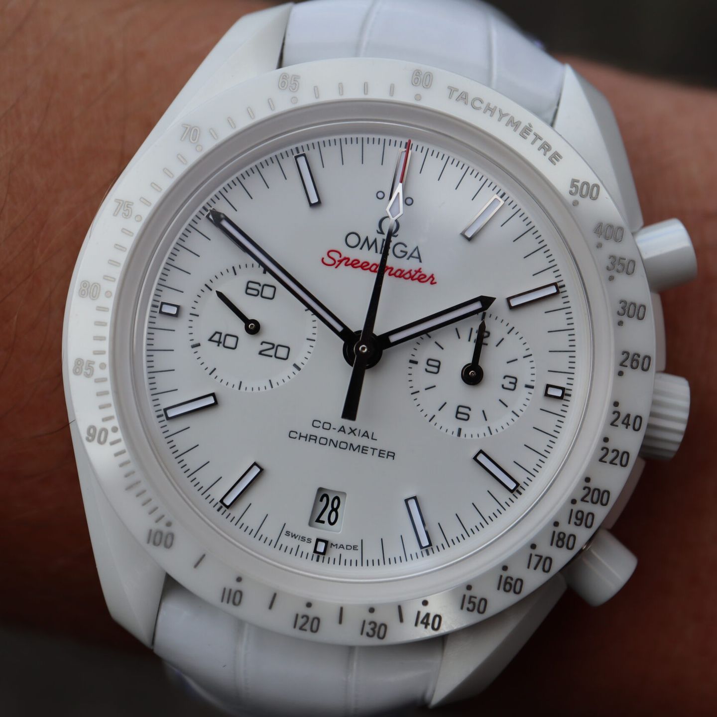 Omega Speedmaster 311.93.44.51.04.002 (2024) - White dial 44 mm Ceramic case (1/8)