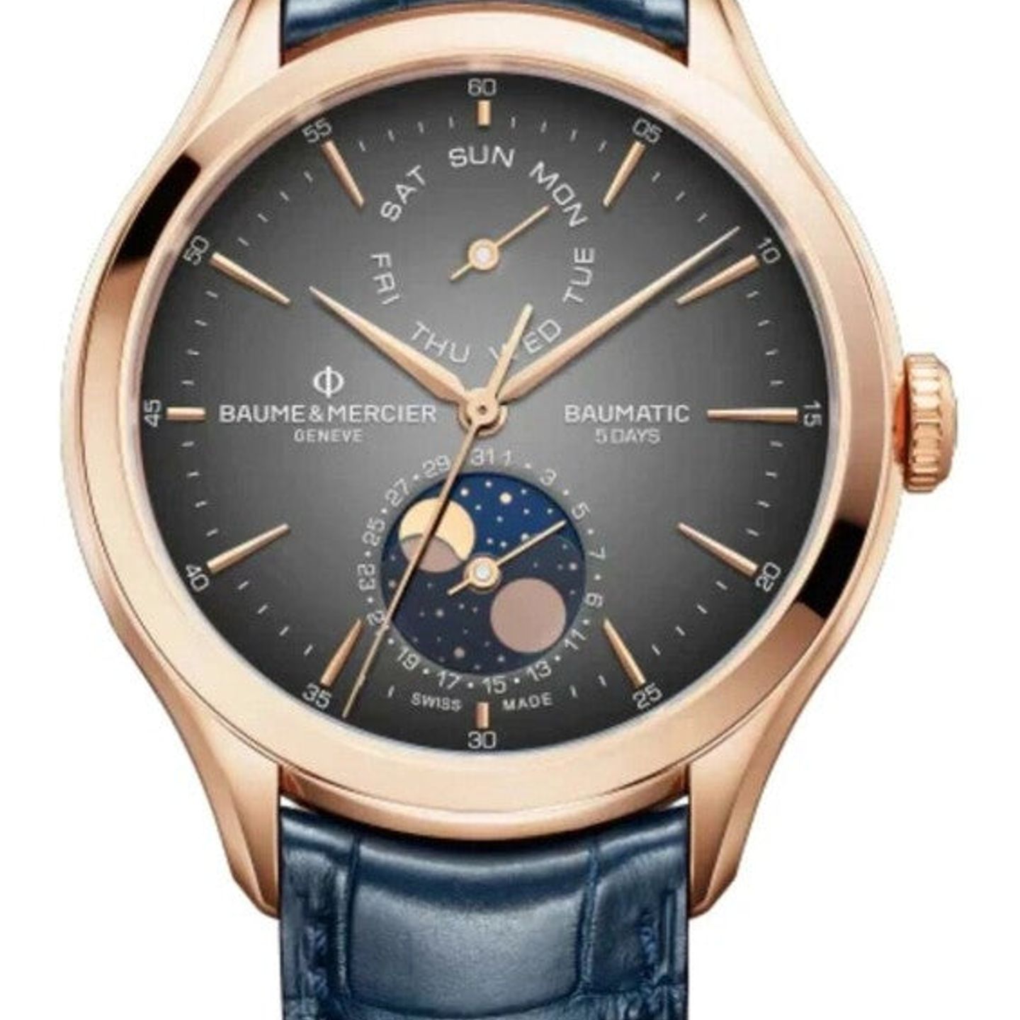 Baume & Mercier Clifton M0A10547 (2026) - Grey dial 42 mm Rose Gold case (1/1)