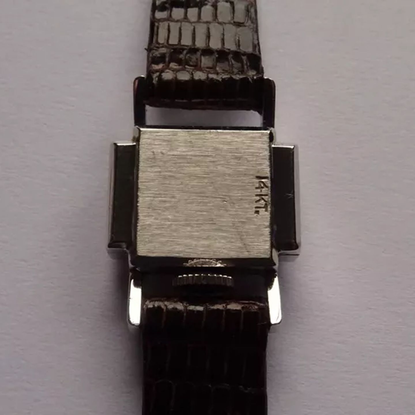 Jaeger-LeCoultre Etrier 238 (1963) - Zwart wijzerplaat 19mm Witgoud (6/8)