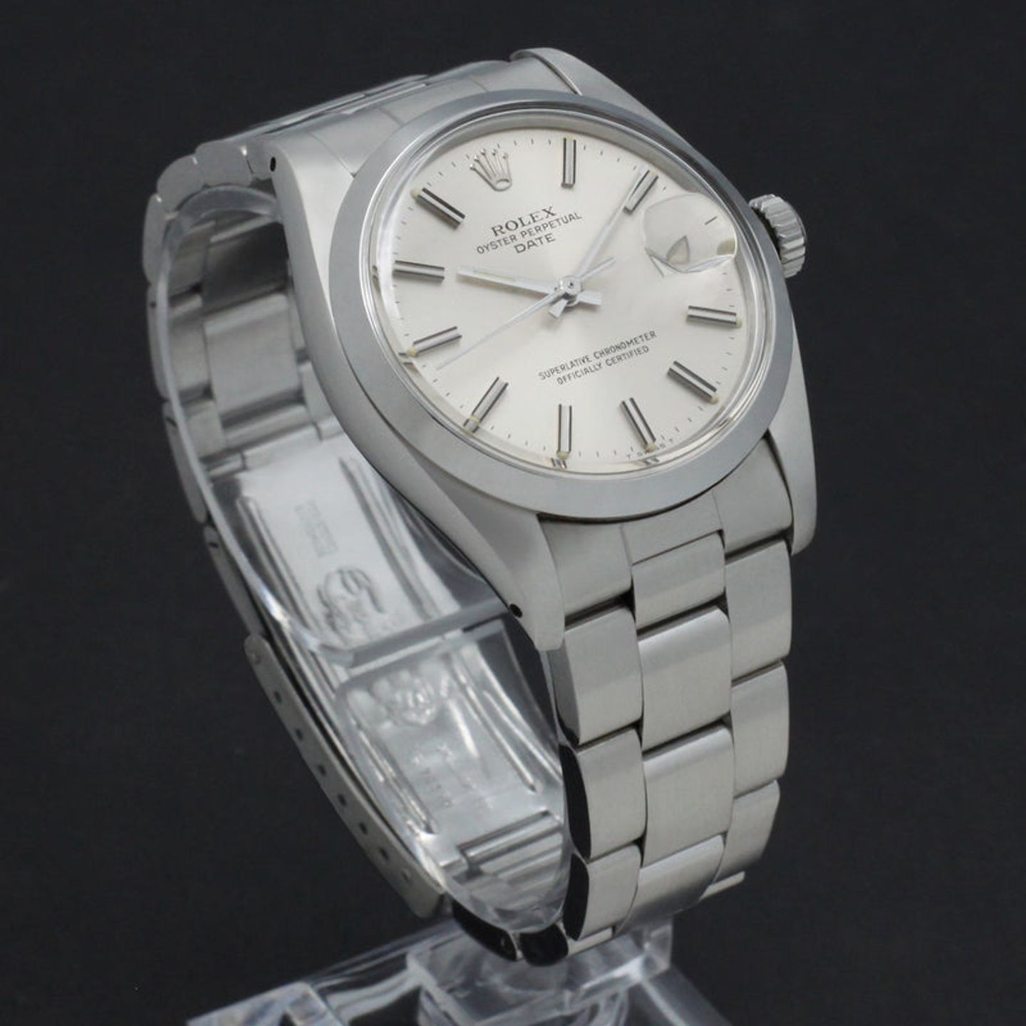 Rolex Oyster Perpetual Date 1500 (1979) - Silver dial 34 mm Steel case (4/7)