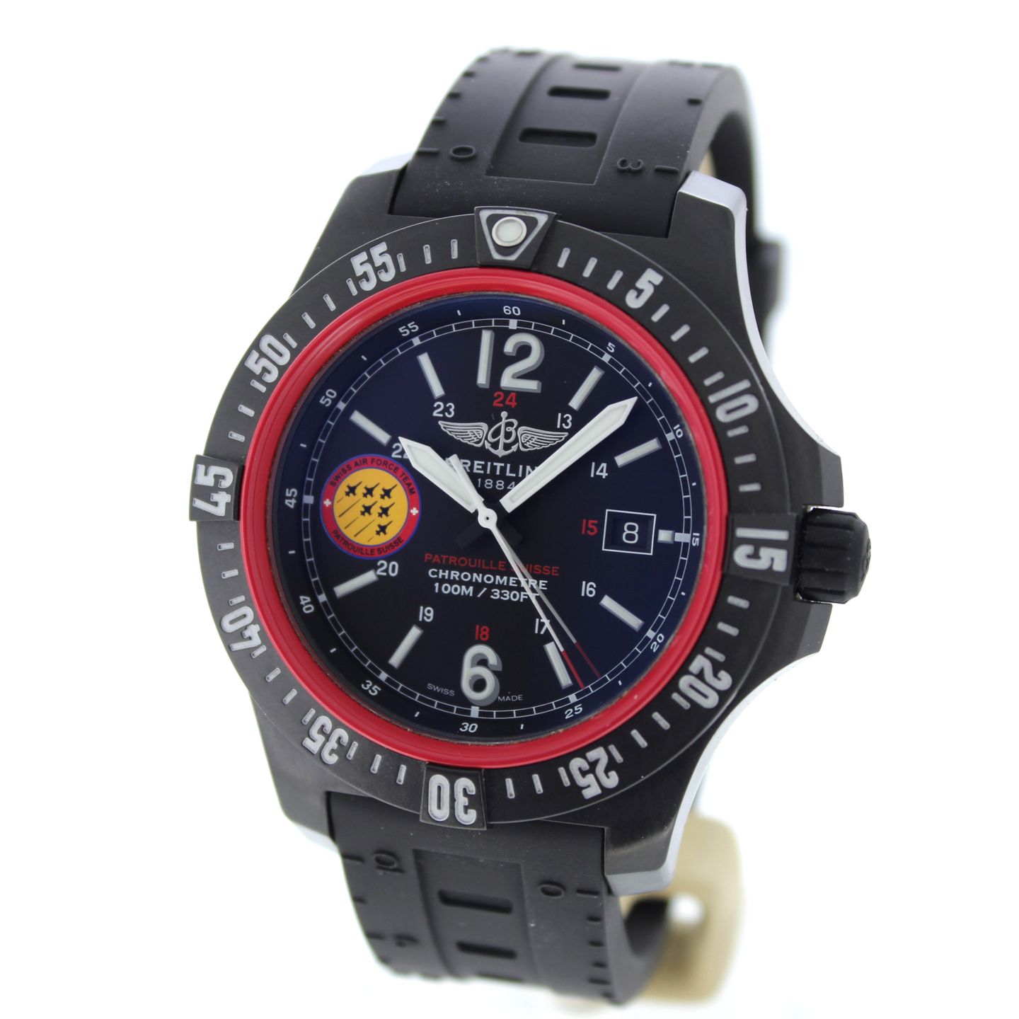 Breitling Colt Skyracer X74320B8/BG40 (2018) - Zwart wijzerplaat 45mm Plastic (1/7)