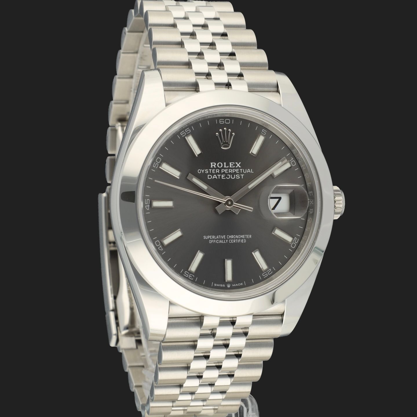 Rolex Datejust 41 126300 (2024) - Grijs wijzerplaat 41mm Staal (4/8)