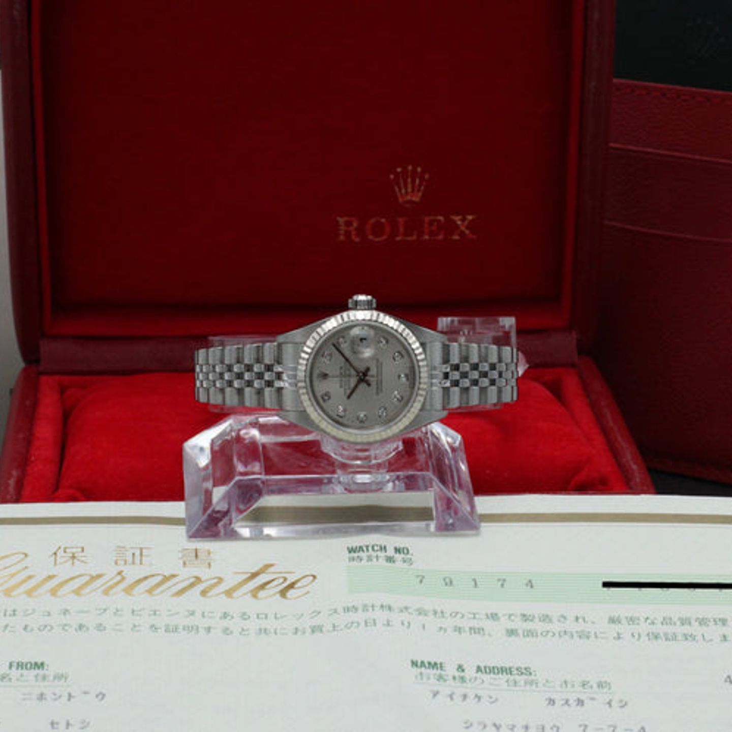 Rolex Lady-Datejust 79174 (2001) - Zilver wijzerplaat 26mm Staal (3/7)