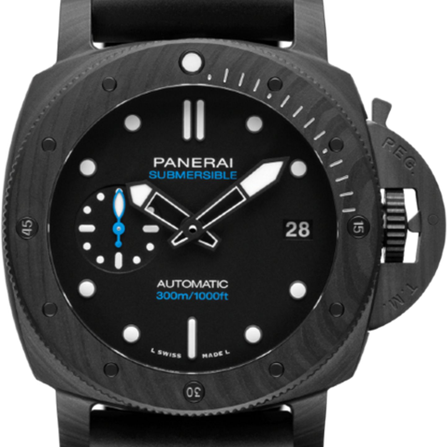 Panerai Luminor Submersible PAM02231 (2026) - Blauw wijzerplaat 42mm Carbon (1/1)
