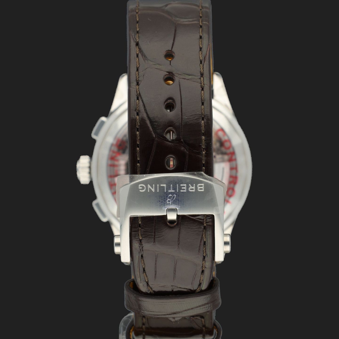 Breitling Premier B25 AB2510201K1P1 (2024) - Red dial 42 mm Steel case (6/8)