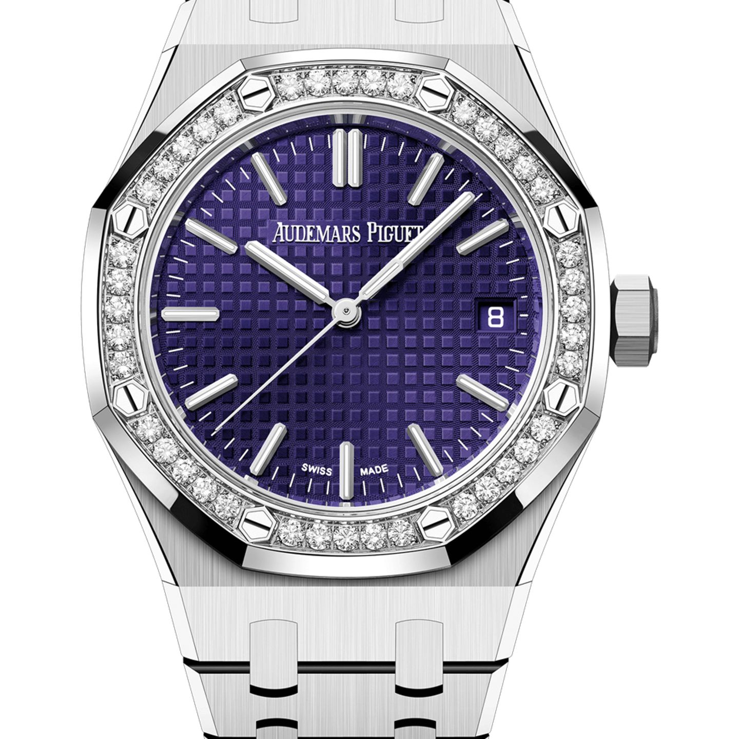 Audemars Piguet Royal Oak Selfwinding 15551BC.ZZ.1356BC.02 (2025) - Purple dial 37 mm White Gold case (1/1)