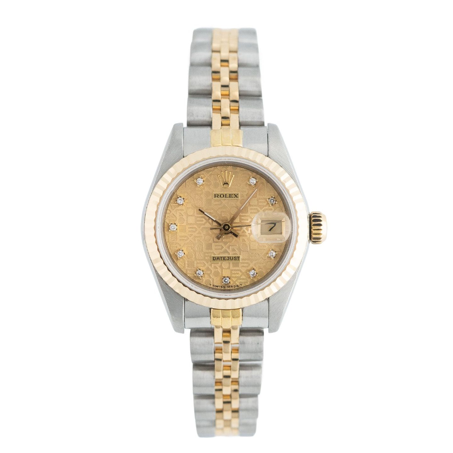 Rolex Lady-Datejust 69173 (1981) - Champagne dial 26 mm Gold/Steel case (1/5)