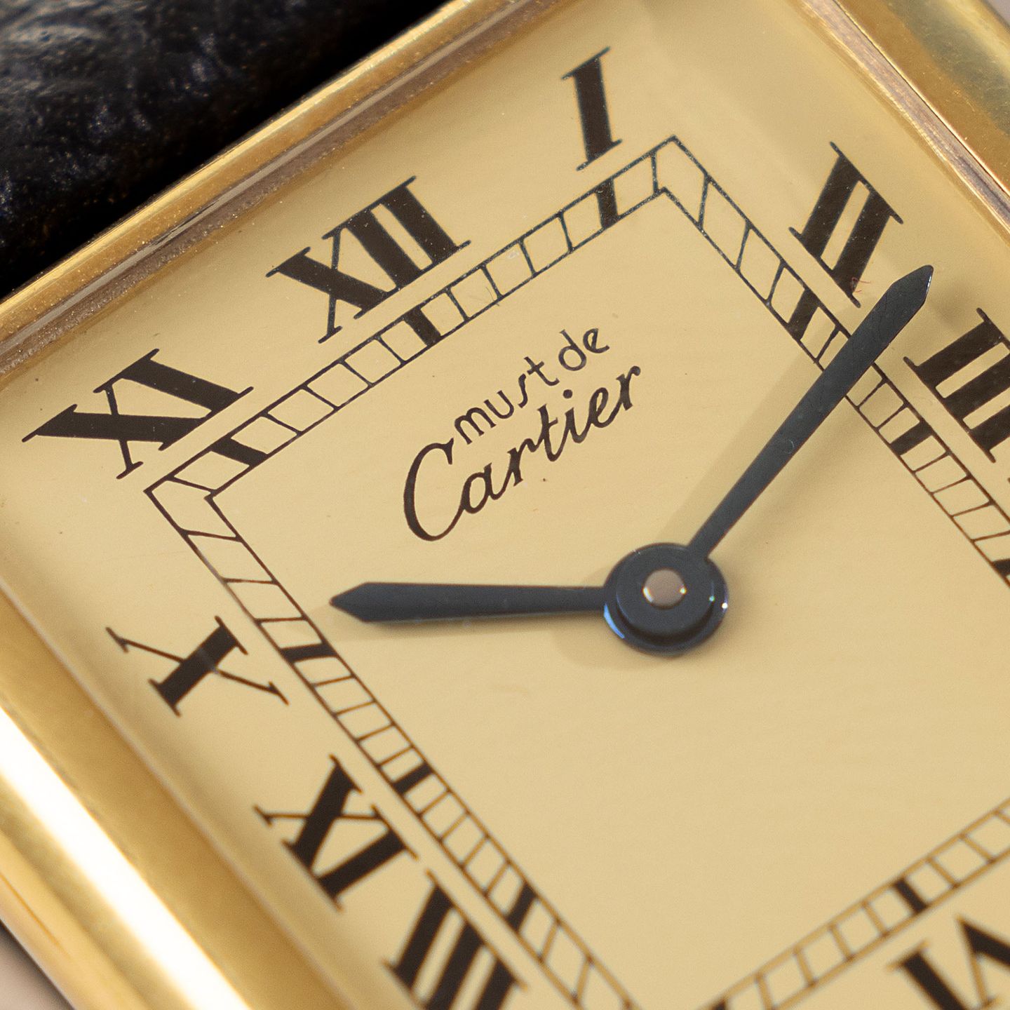 Cartier Tank Vermeil 590005 (1980) - Champagne wijzerplaat 23mm Zilver (5/6)