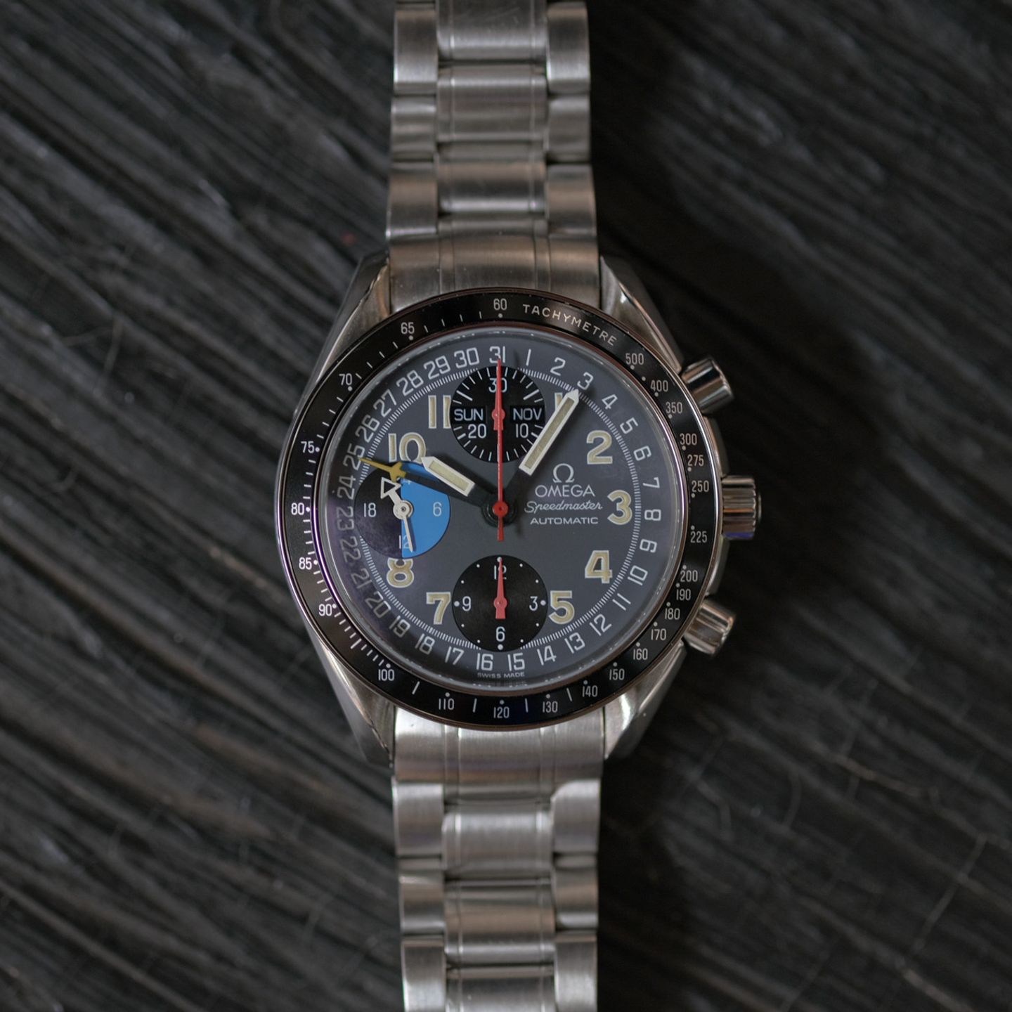 Omega Speedmaster 3820.53 (1997) - Grijs wijzerplaat 39mm Staal (2/8)