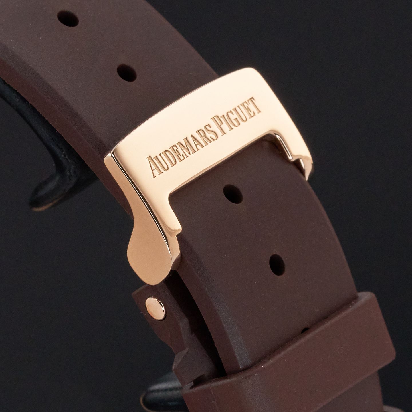 Audemars Piguet Royal Oak Lady 67601OR.ZZ.D080CA.01 (2009) - Bruin wijzerplaat 33mm Roségoud (8/8)