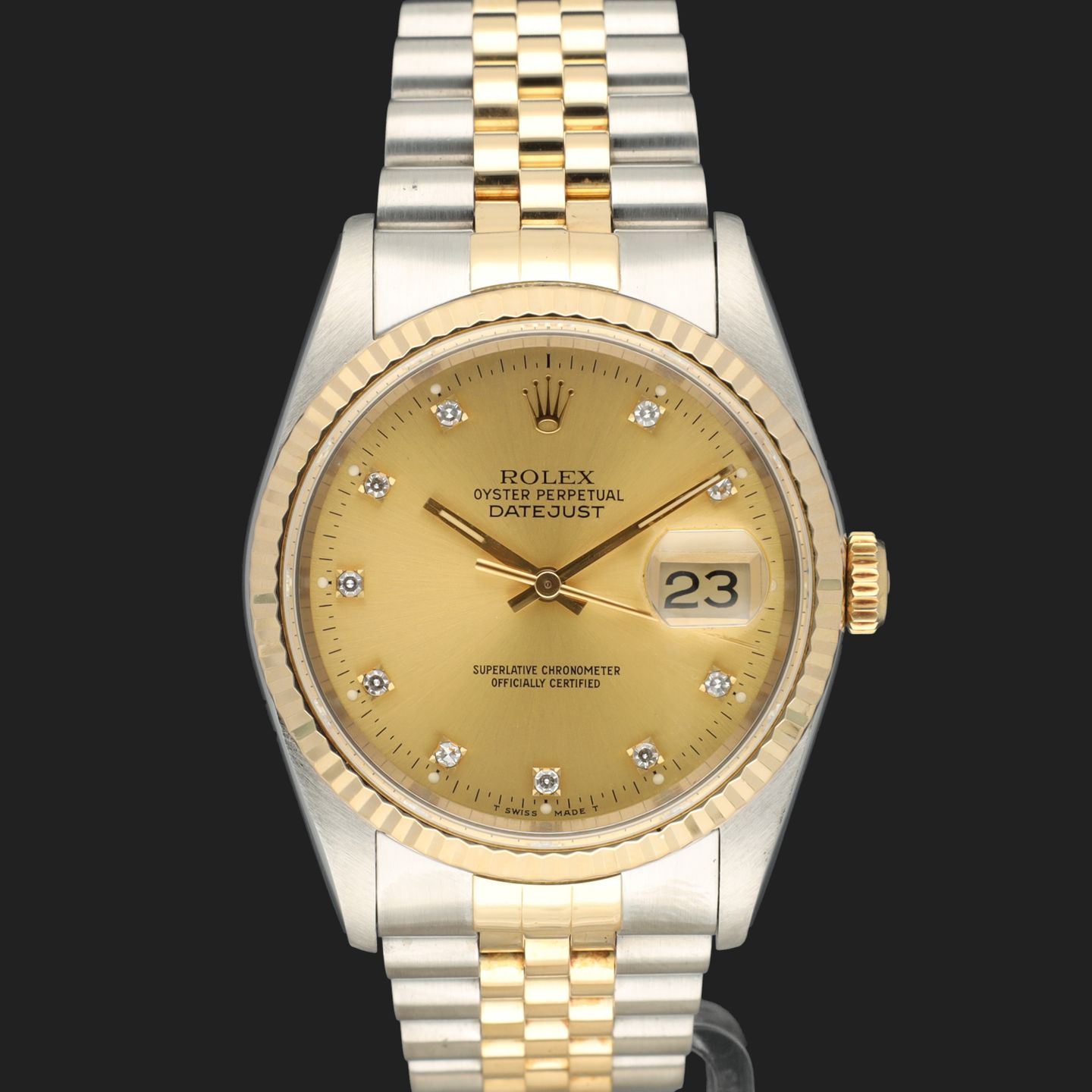 Rolex Datejust 36 16233 (1991) - 36mm Goud/Staal (3/8)