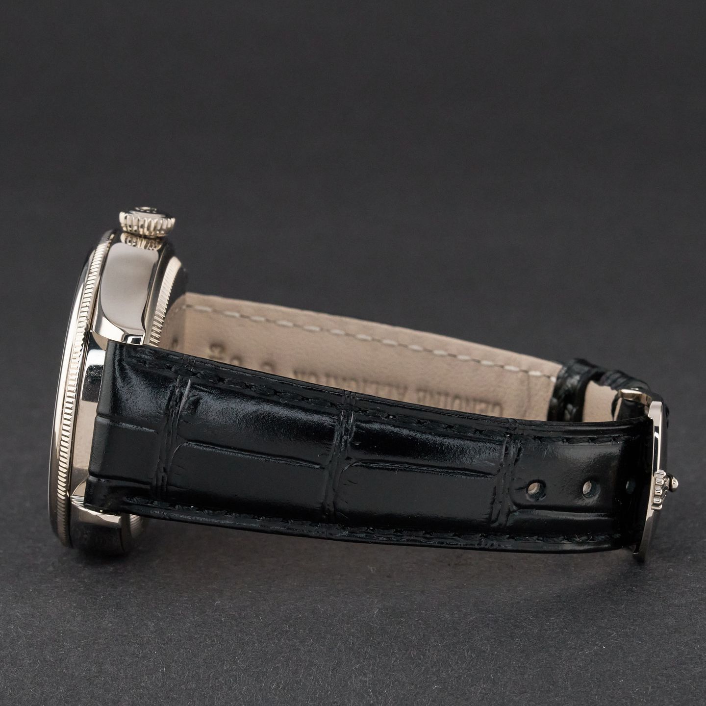 Rolex Cellini Dual Time 50529 (2020) - Black dial 39 mm White Gold case (5/8)