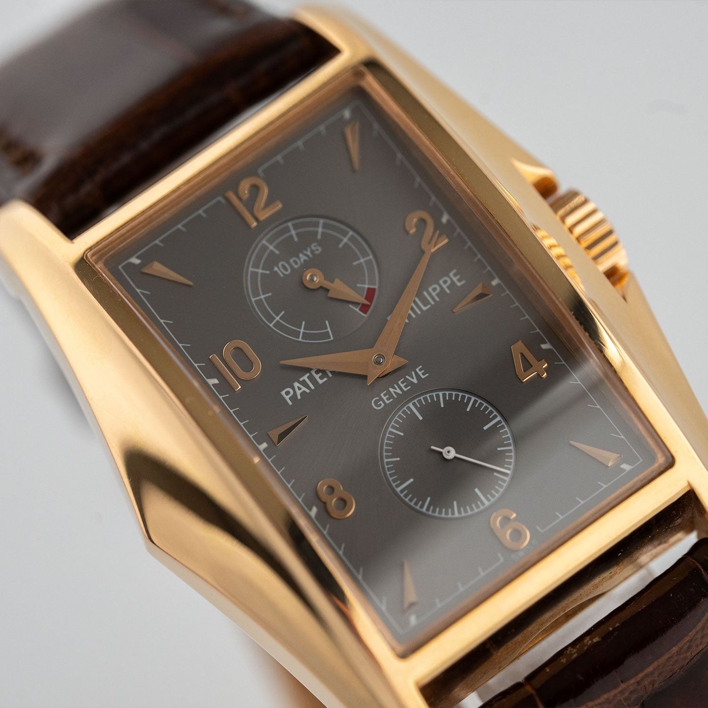 Patek Philippe Gondolo 5100R-001 (Unknown (random serial)) - Grey dial 35 mm Rose Gold case (3/8)