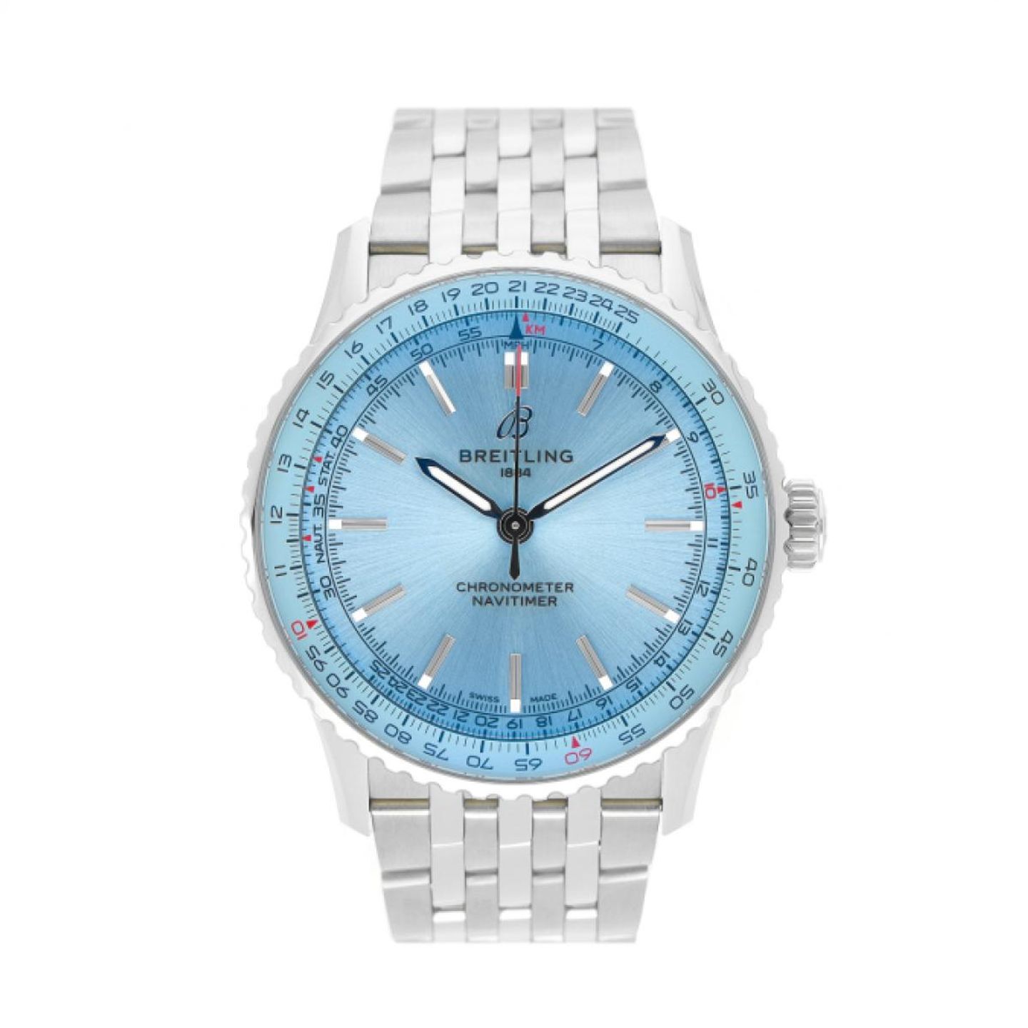 Breitling Navitimer A17329371L1A1 (2025) - Green dial 41 mm Steel case (1/5)