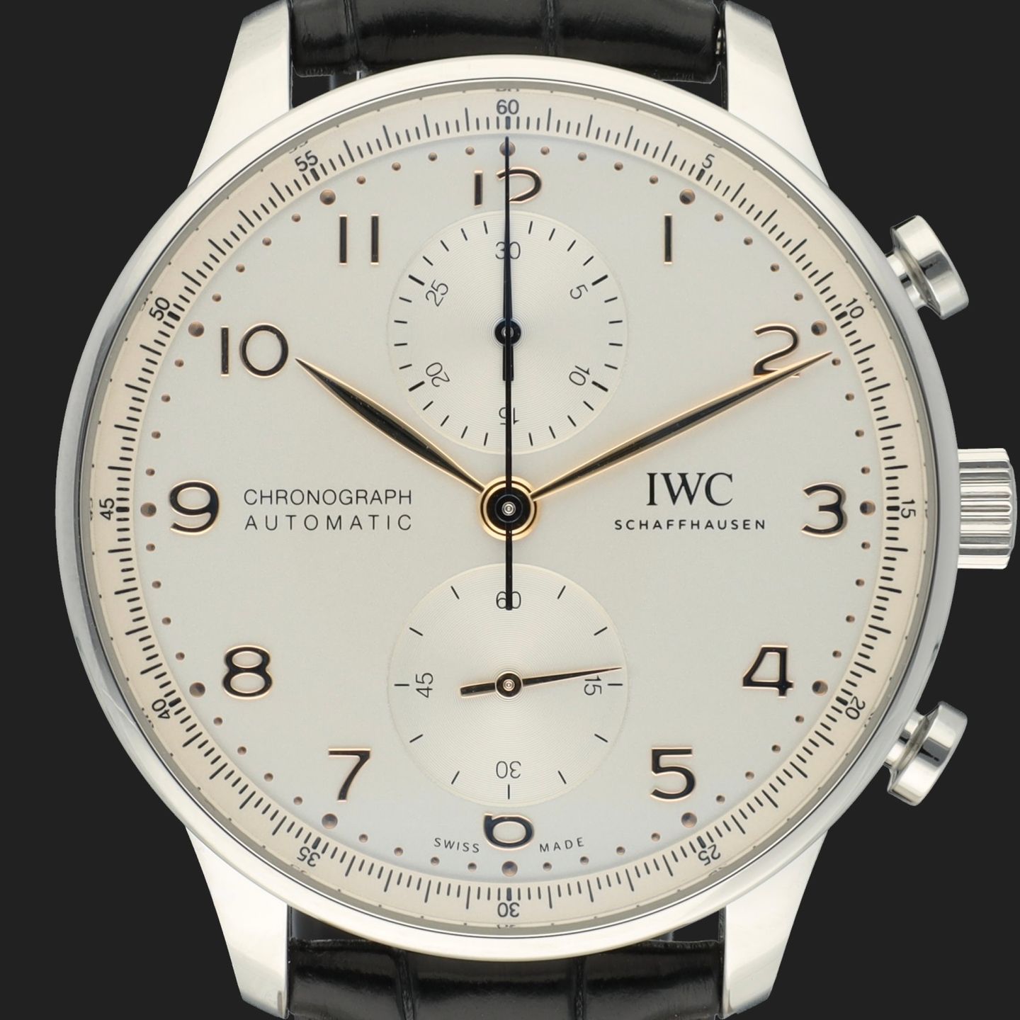 IWC Portuguese Chronograph IW371604 (2024) - Zilver wijzerplaat 41mm Staal (2/8)